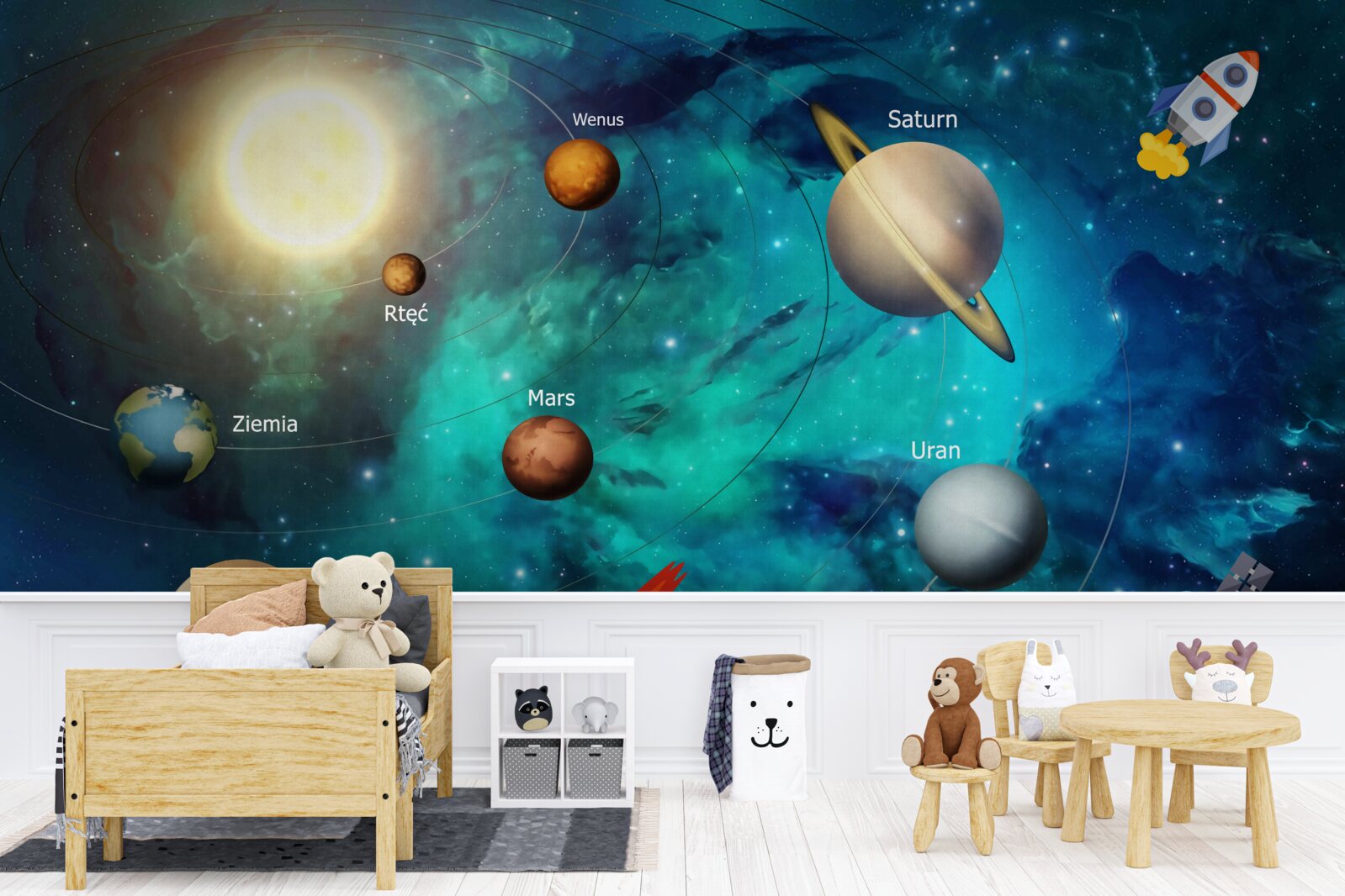 Fototapeta súbor planét vo vesmíre