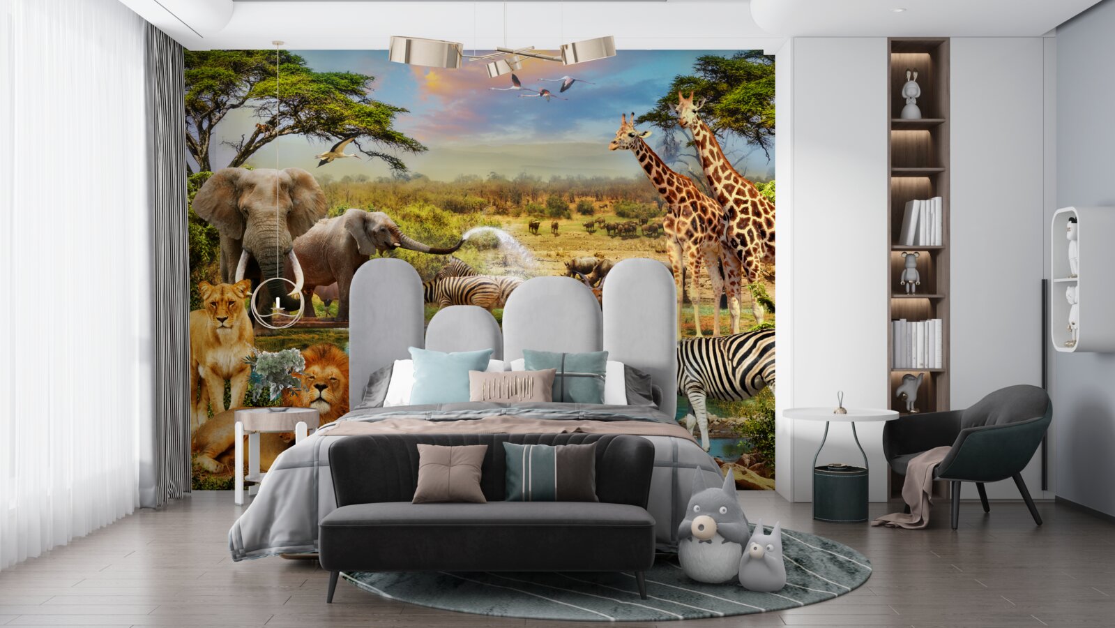 Fototapeta napájadlo s africkými zvieratami