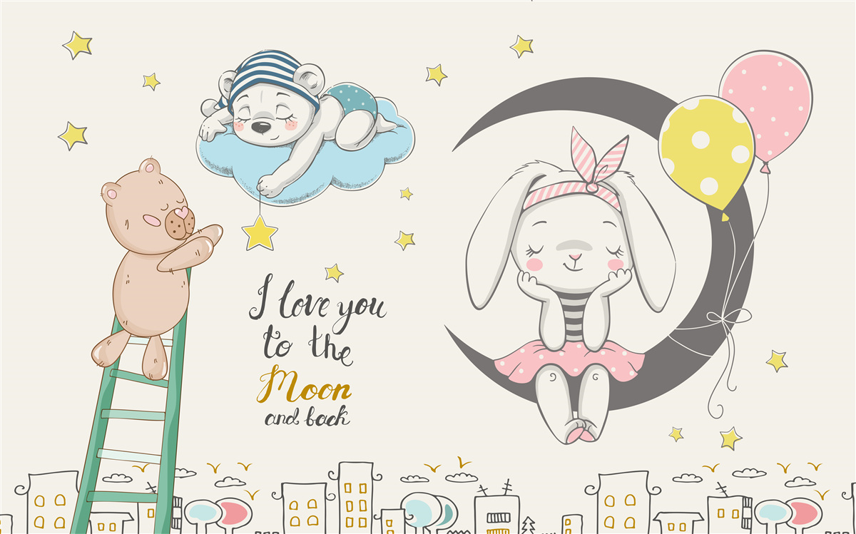 Fototapeta zvieratá nad mestom v tme noci