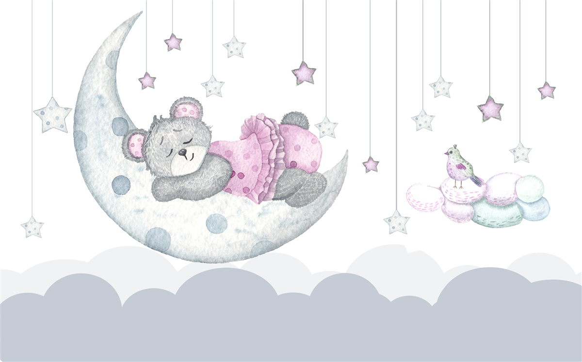 Fototapeta roztomilé medvieďa na satelite Zeme