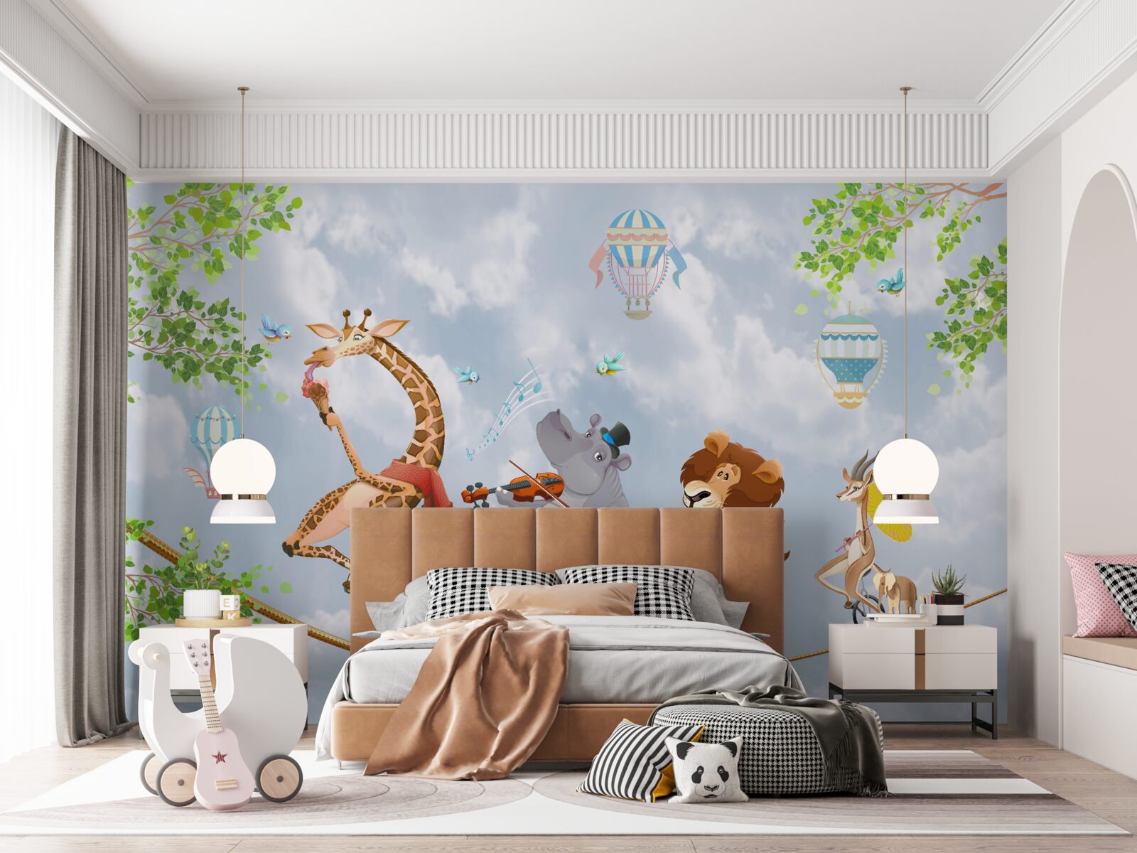 Fototapeta zvieratá šťastné na lane