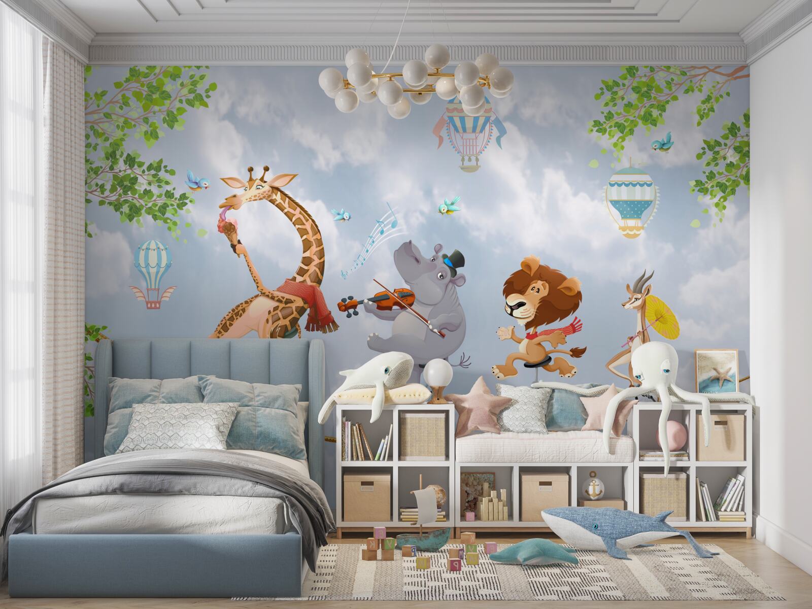 Fototapeta zvieratá šťastné na lane