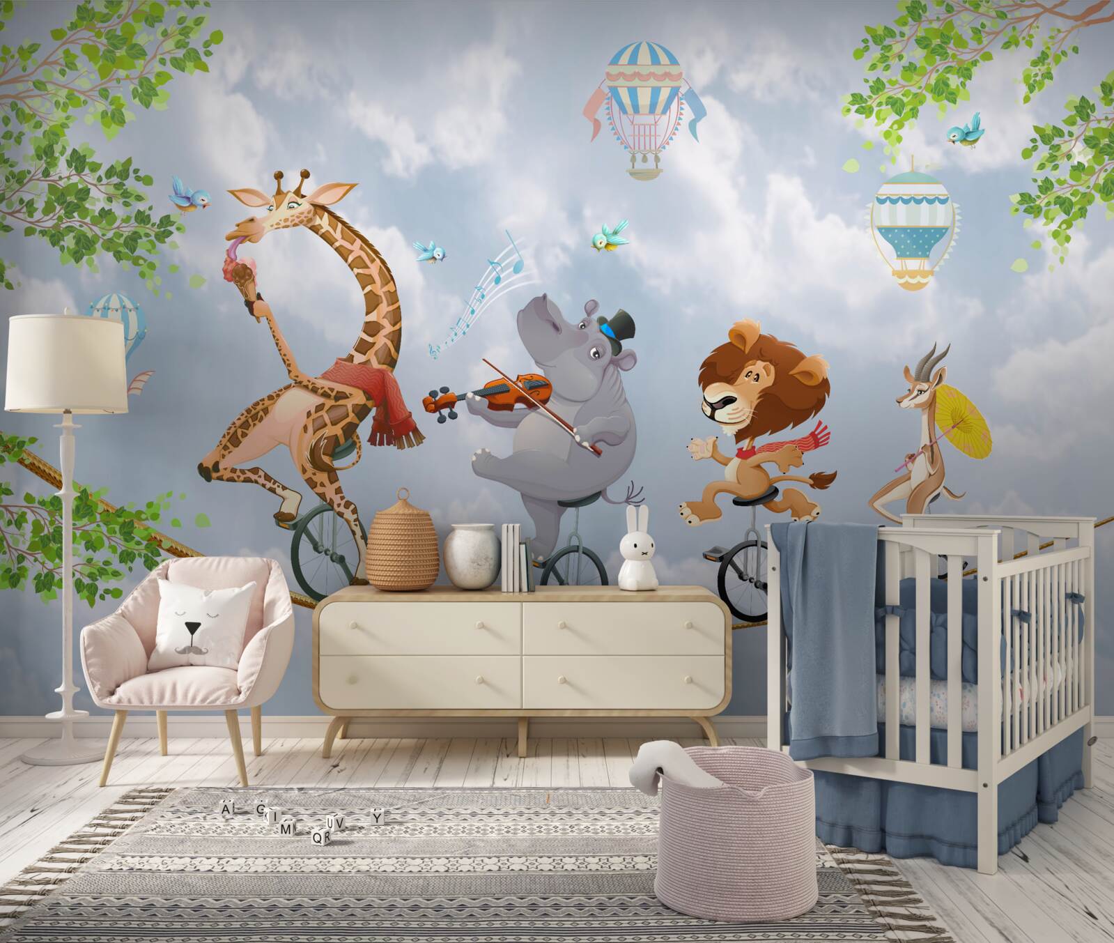 Fototapeta zvieratá šťastné na lane