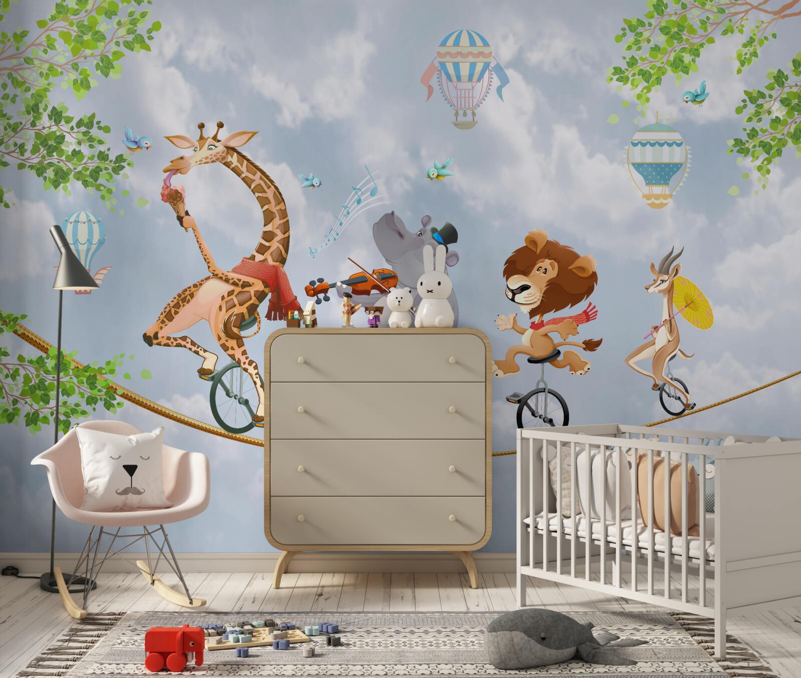 Fototapeta zvieratá šťastné na lane