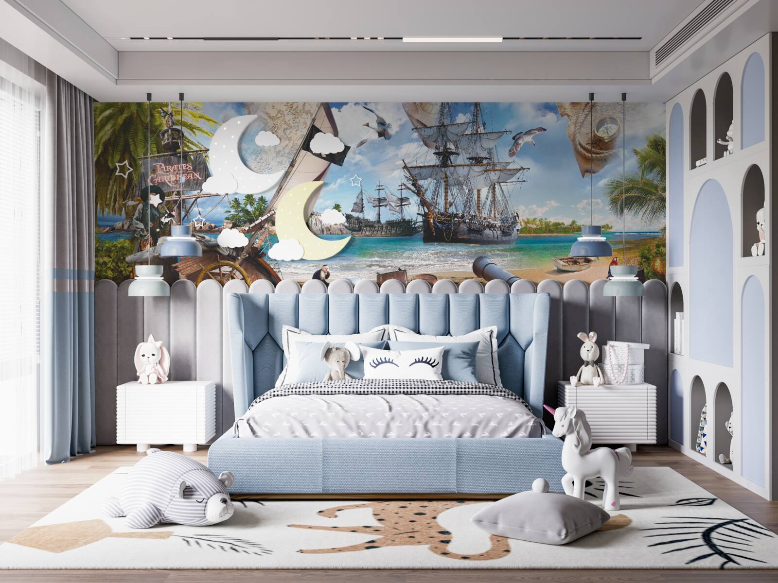 Fototapeta ostrovné a pirátske lode