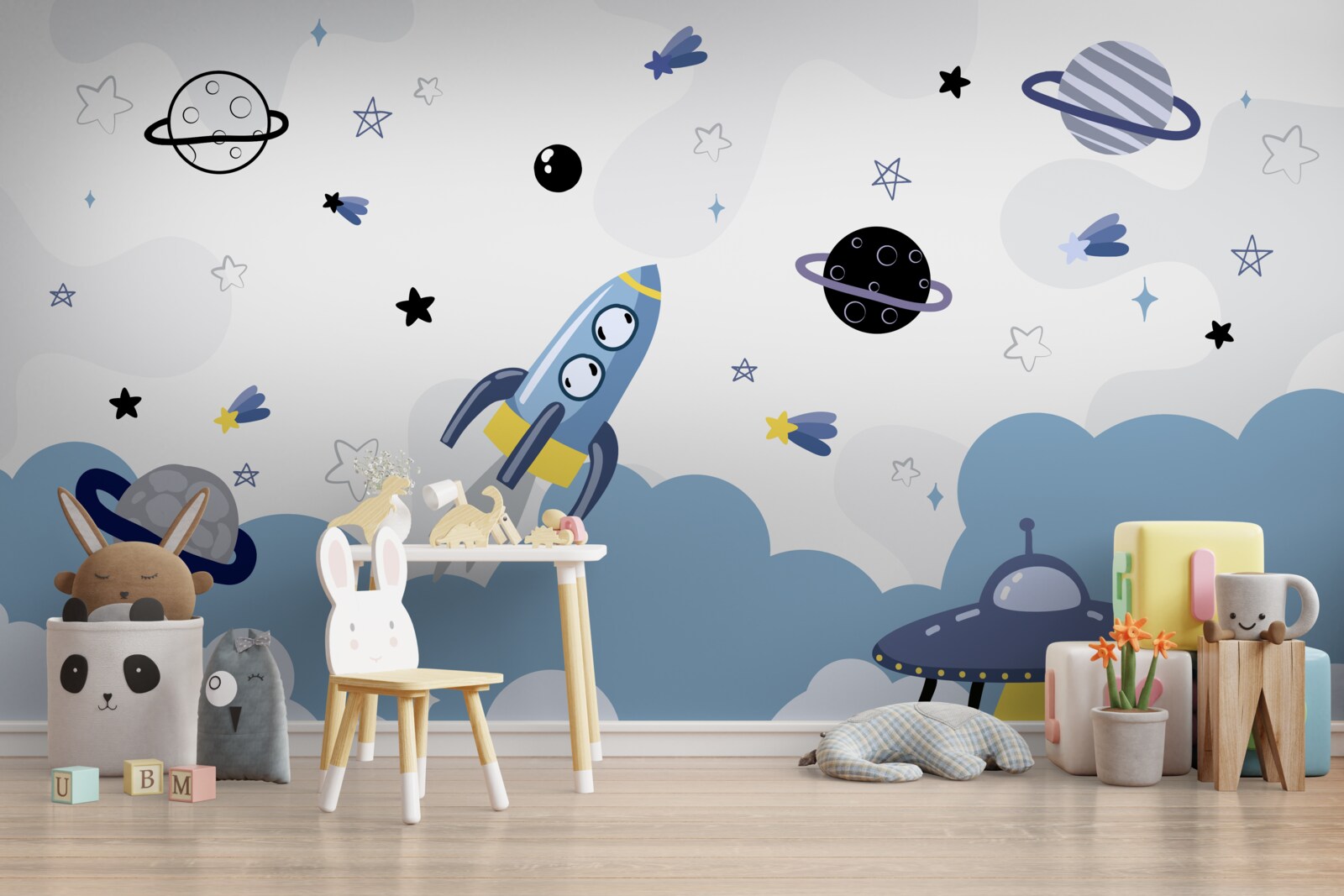 Fototapeta vesmírne lode plávajúce vo vesmíre