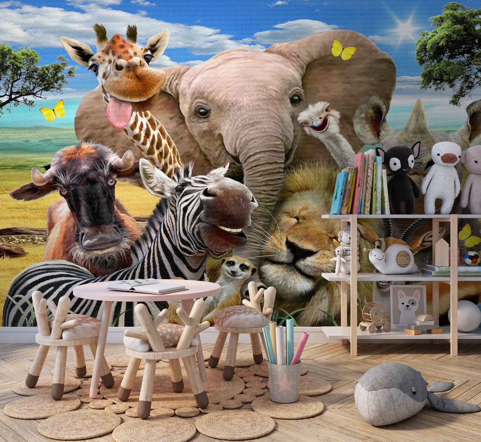 Fototapeta zvláštne selfie priateľských Afričanov