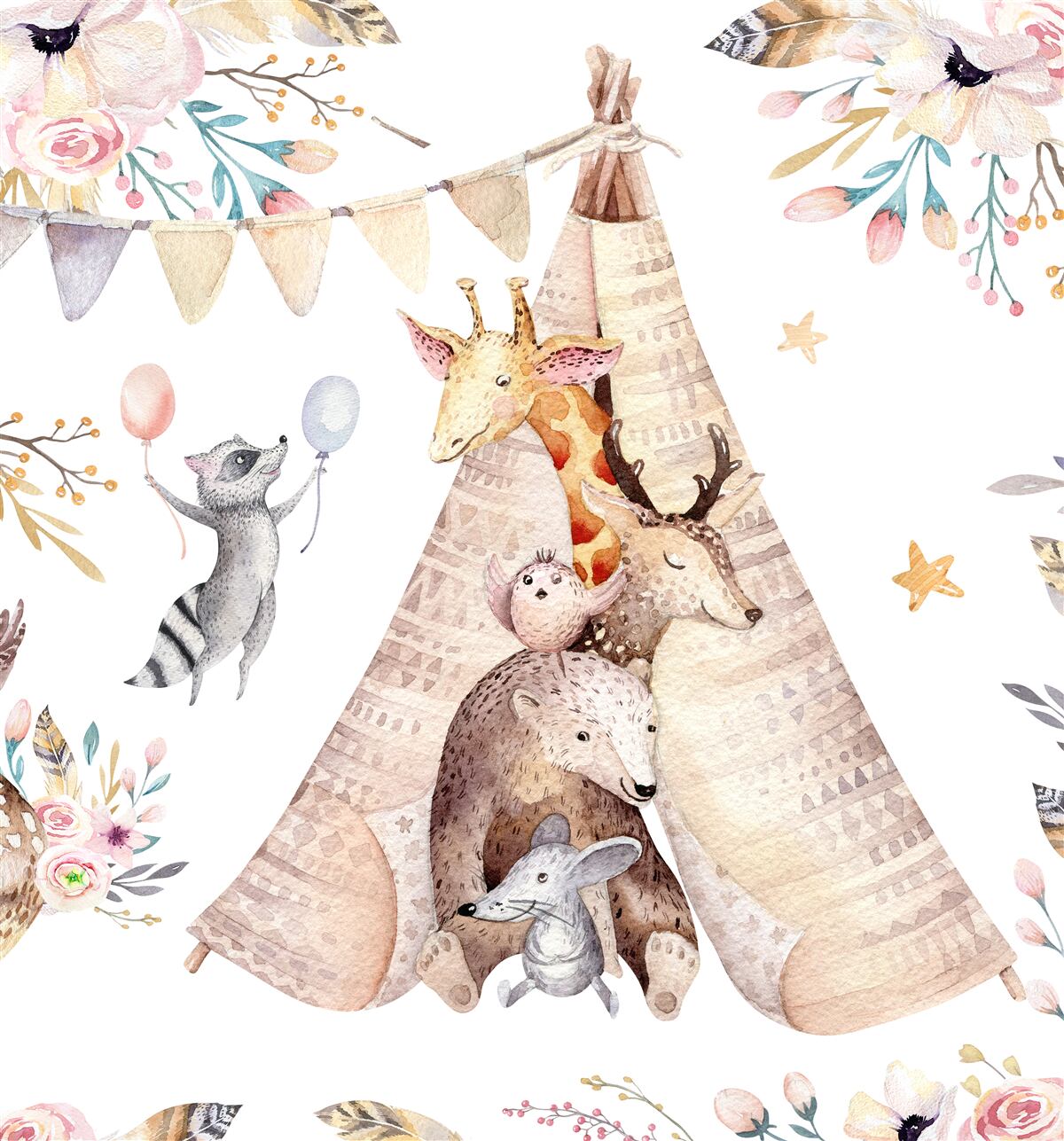 Fototapeta stvorenia to sledujú z tiby