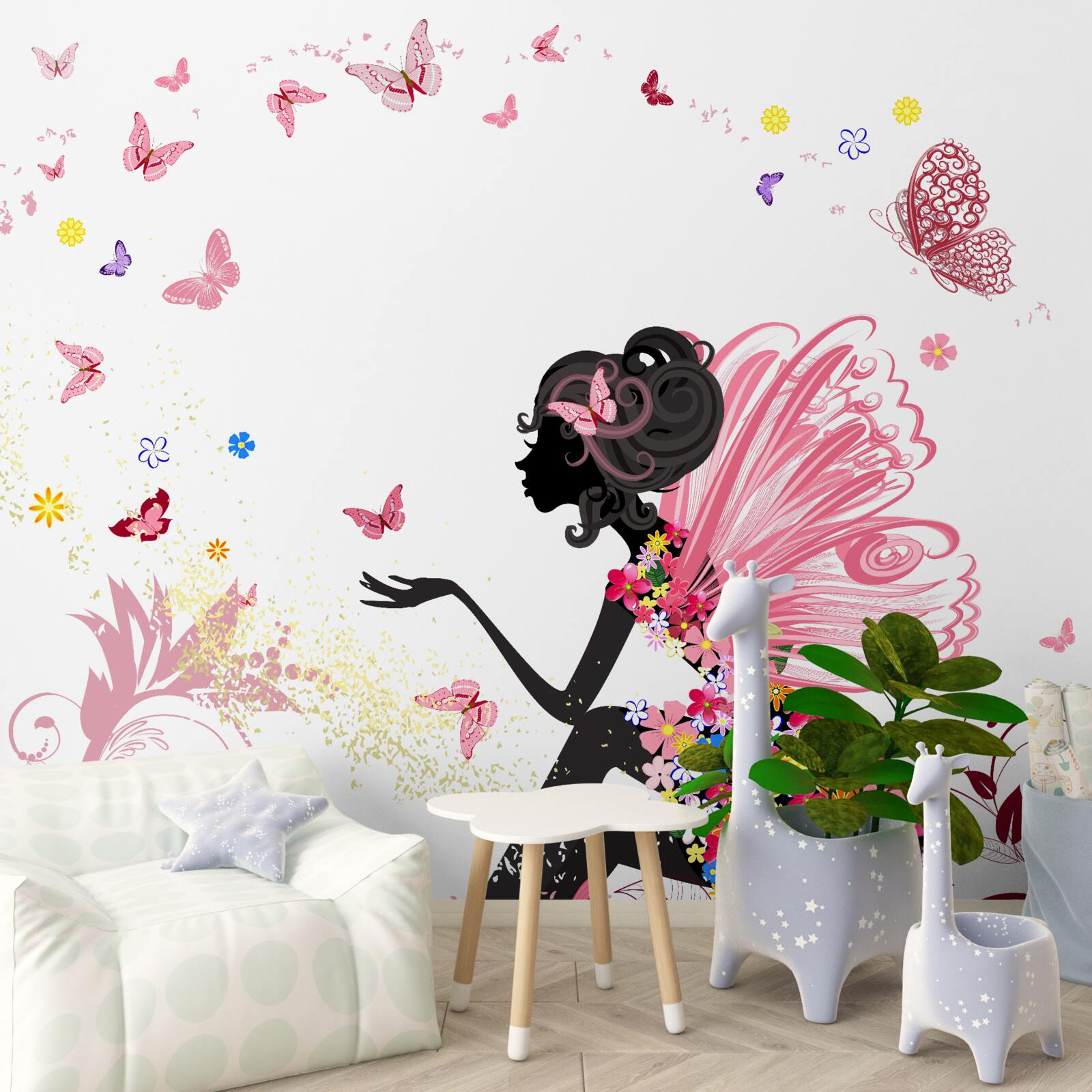 Fototapeta elfská dáma a lepidoptori