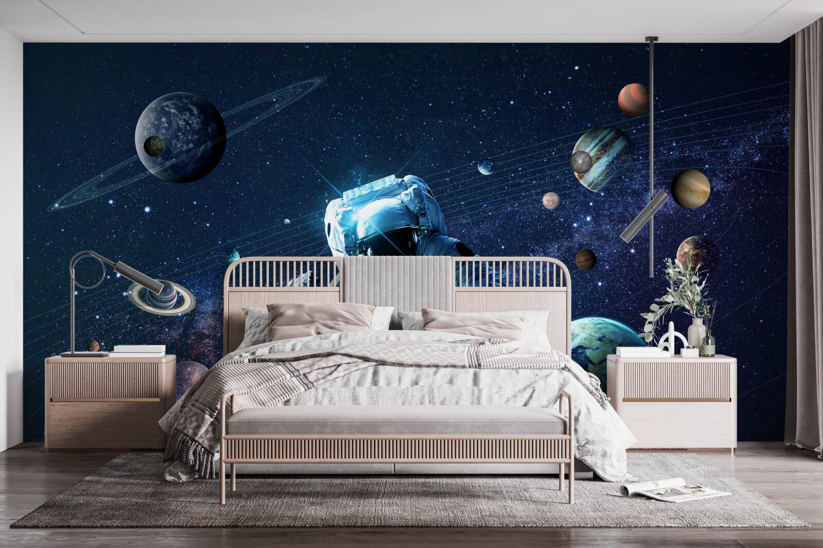 Fototapeta astronaut vo vesmíre