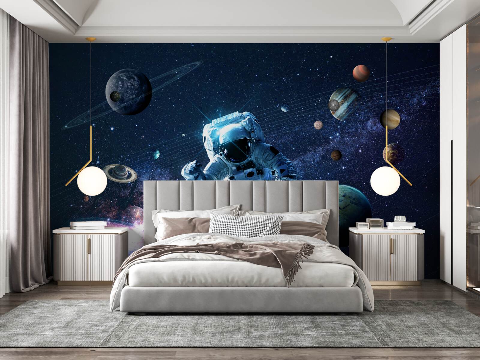 Fototapeta astronaut vo vesmíre