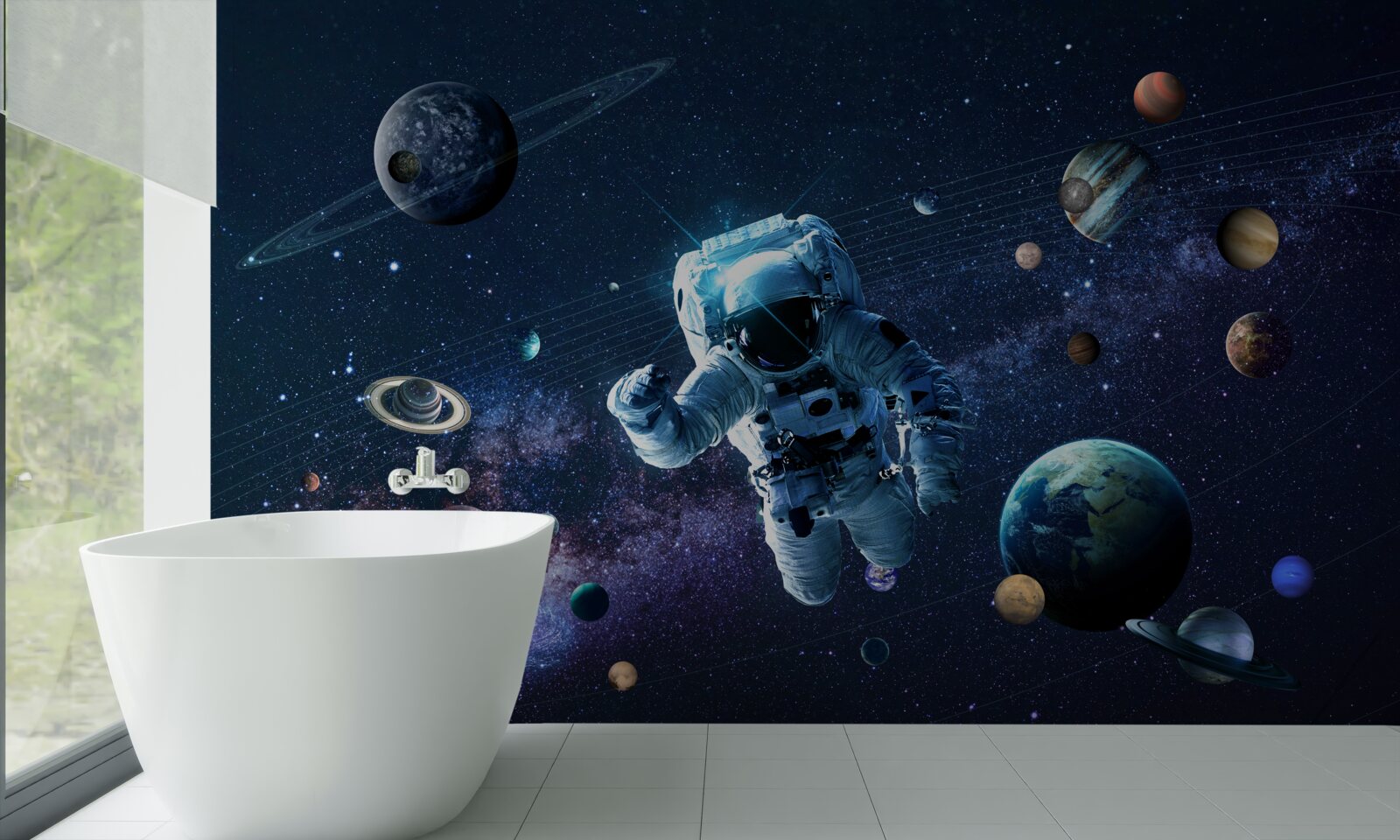 Fototapeta astronaut vo vesmíre