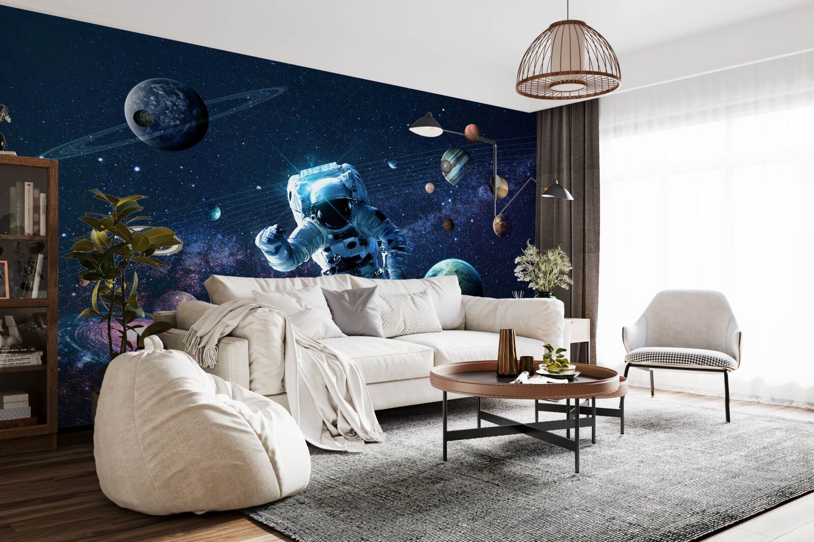 Fototapeta astronaut vo vesmíre