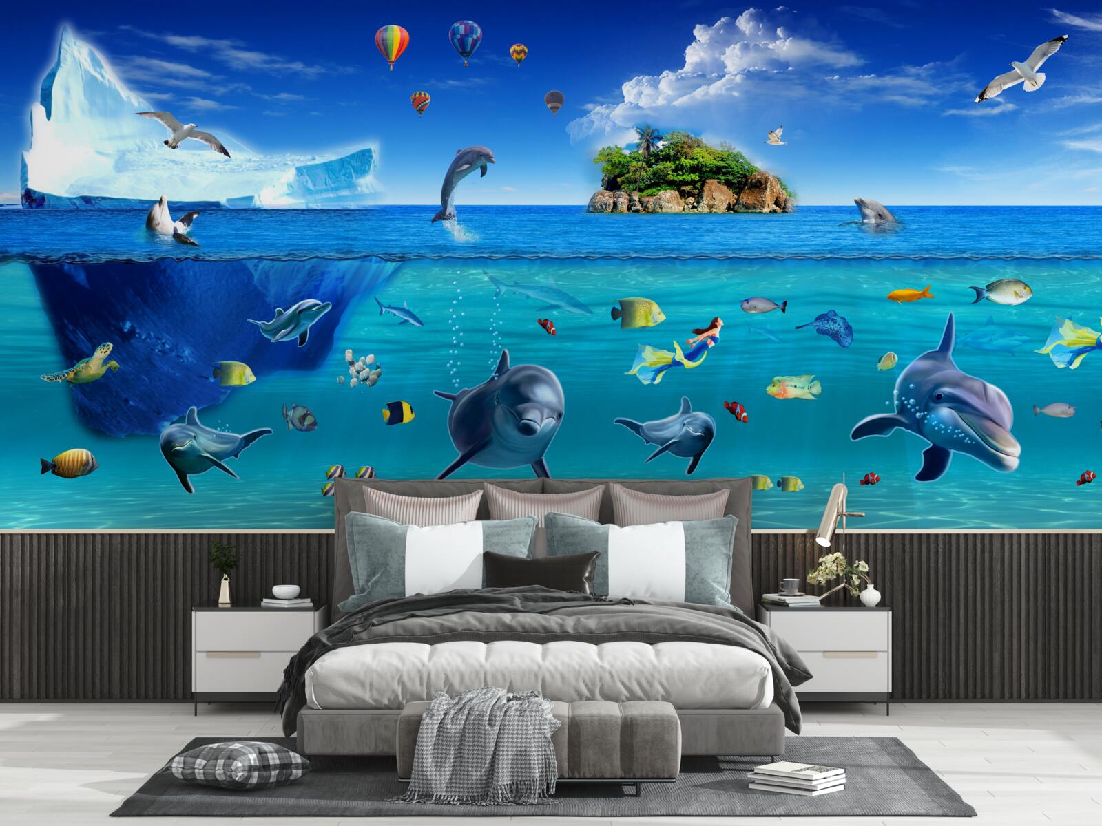 Fototapeta ľadové hory a hlboké more