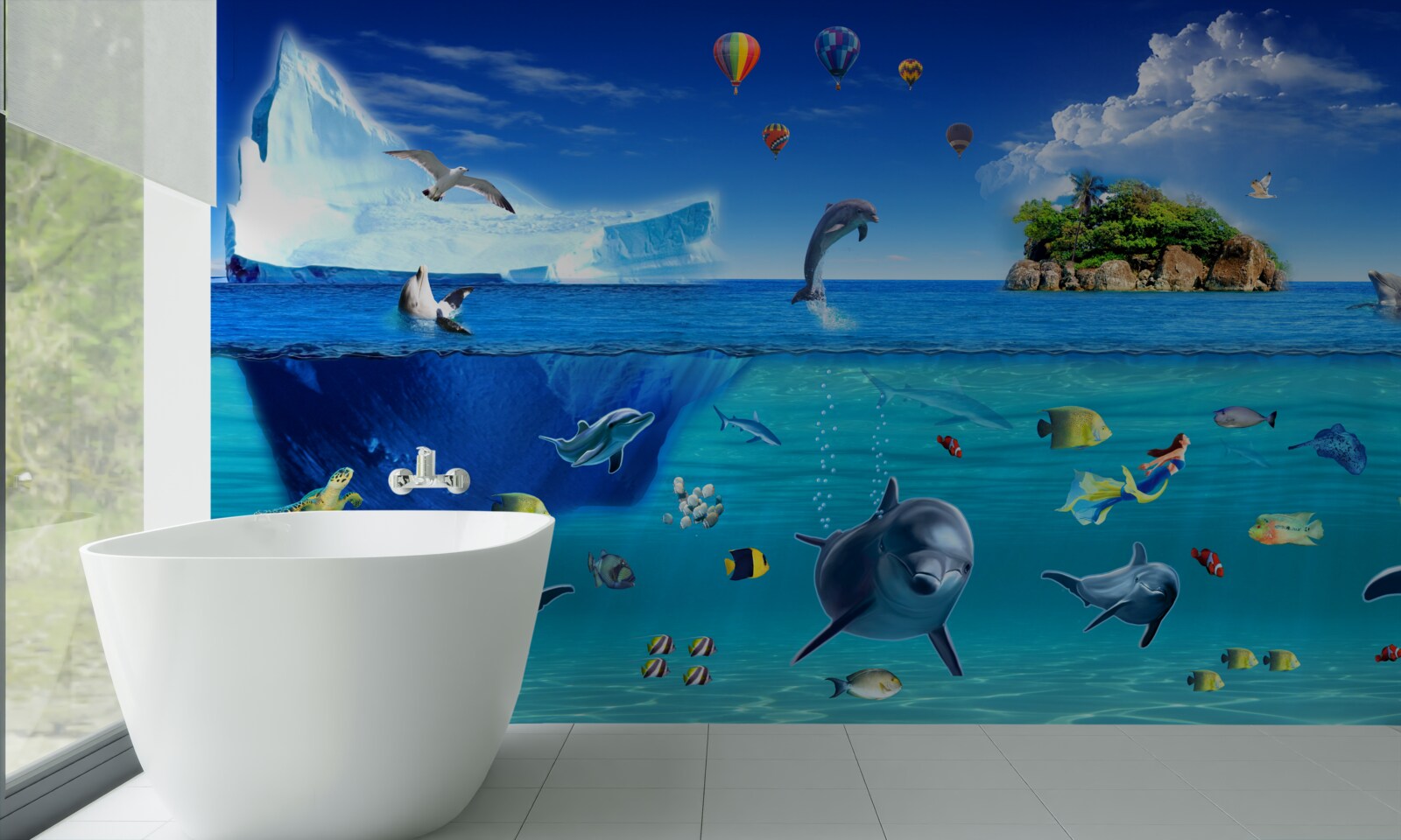 Fototapeta ľadové hory a hlboké more