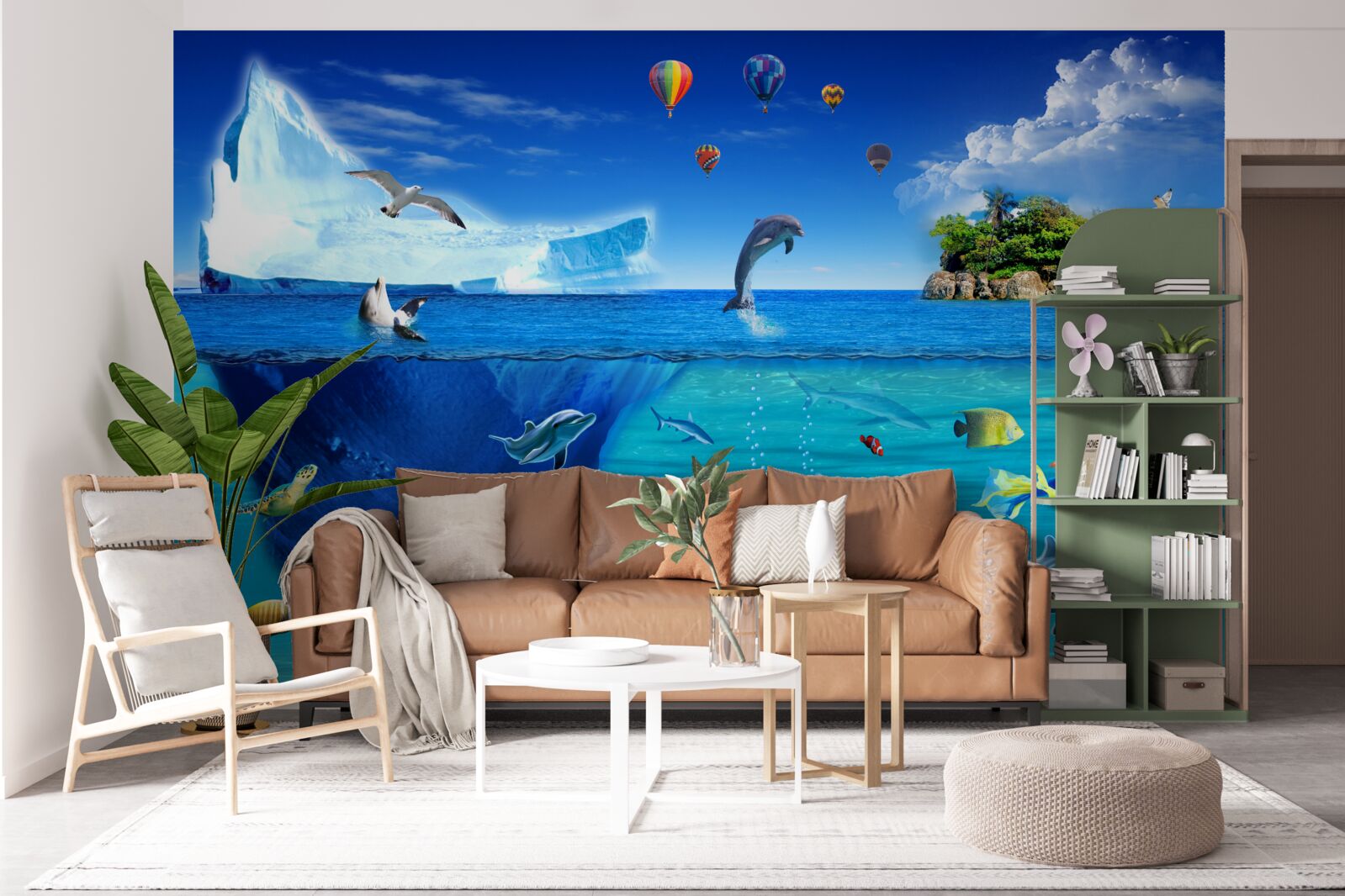 Fototapeta ľadové hory a hlboké more