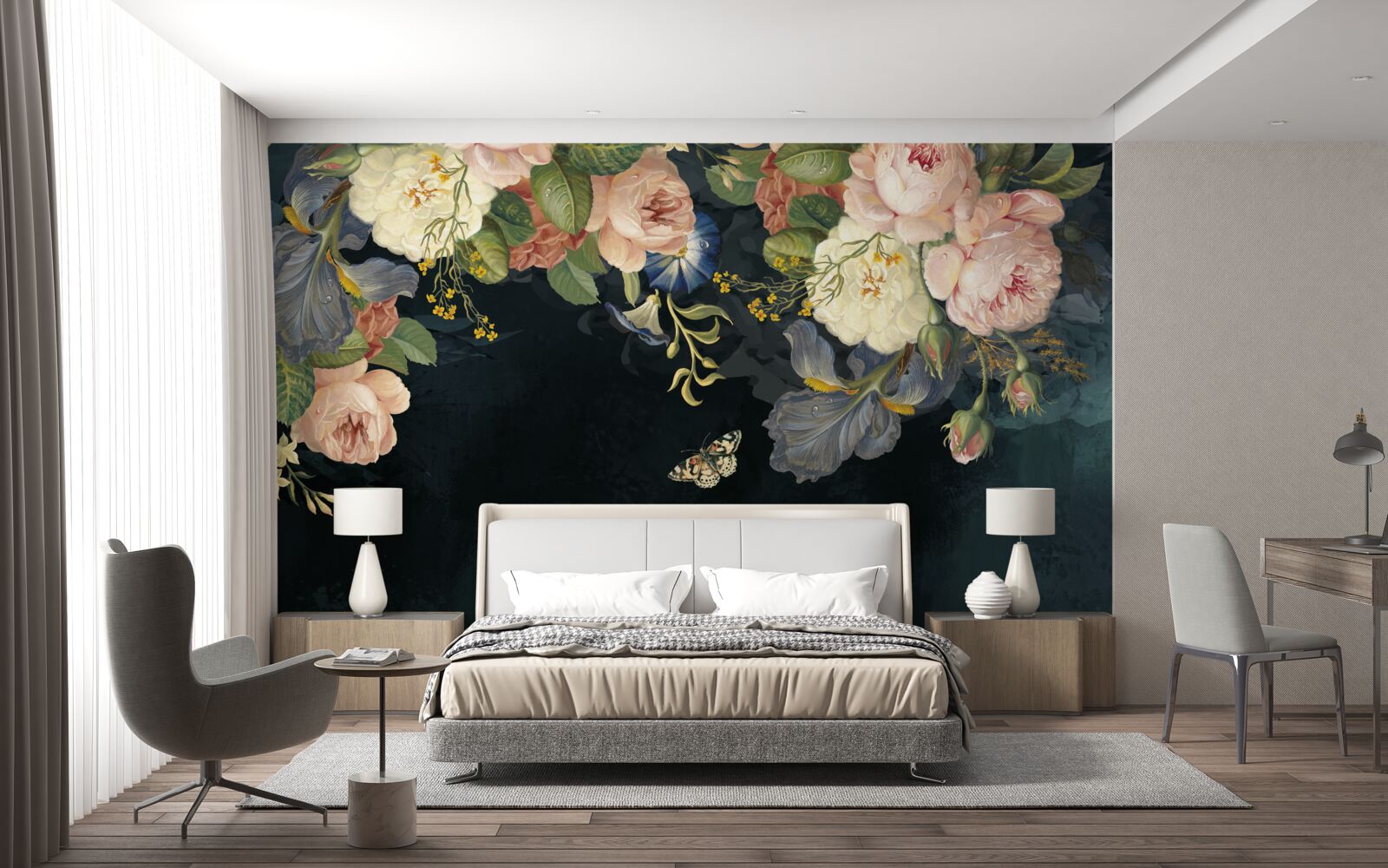 Fototapeta rôzne odtiene na tmavom pozadí