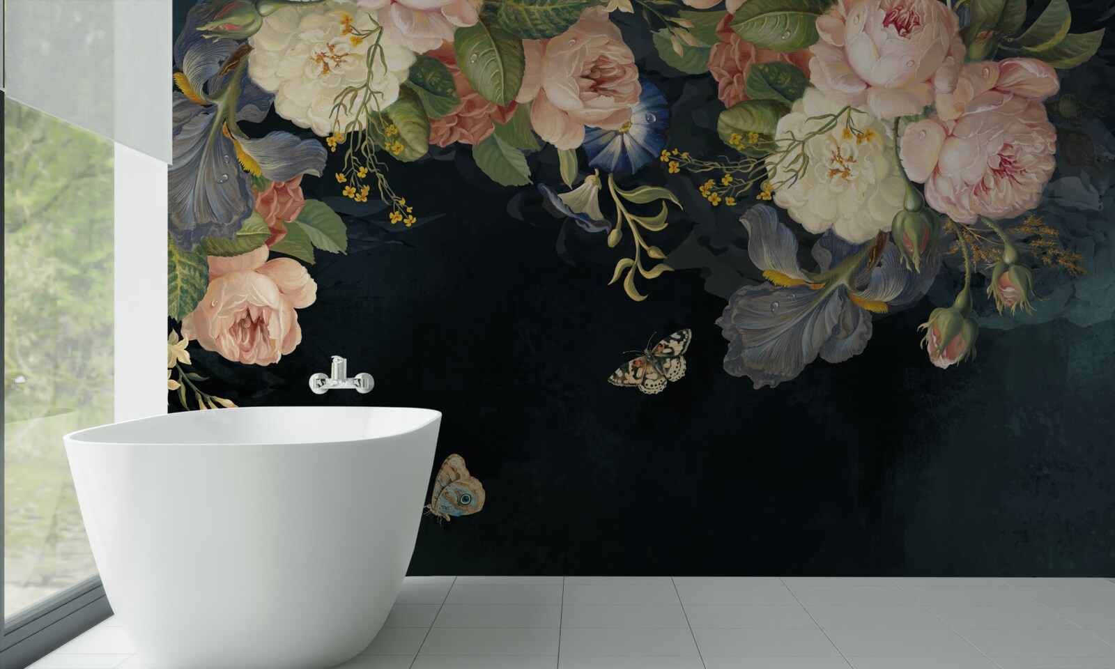 Fototapeta rôzne odtiene na tmavom pozadí