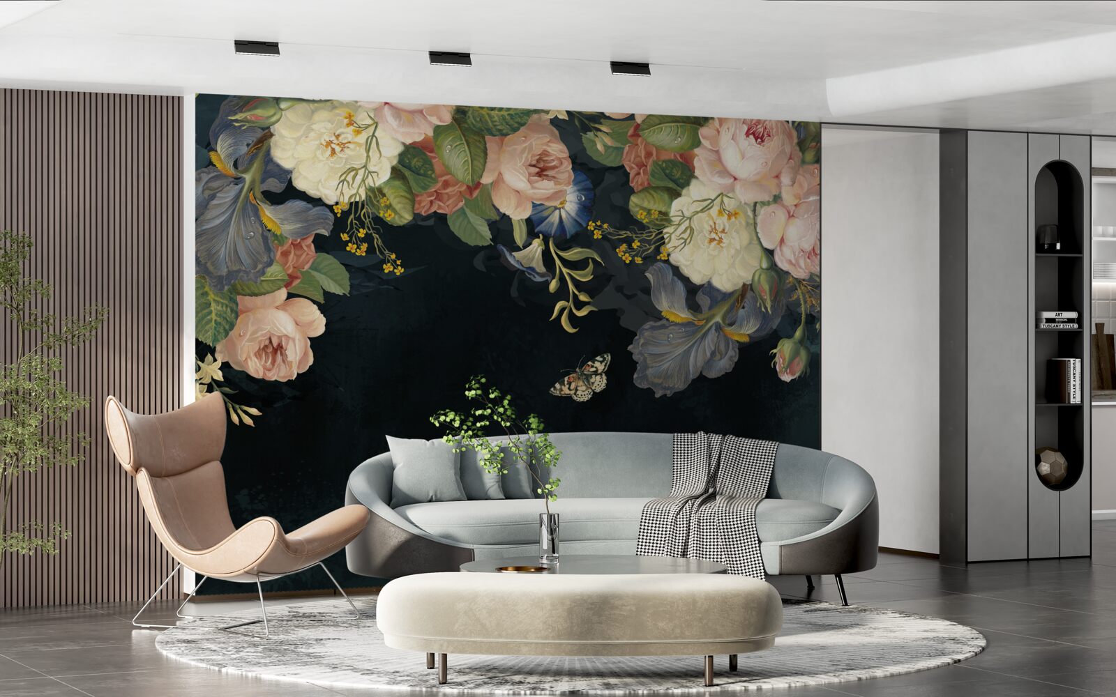 Fototapeta rôzne odtiene na tmavom pozadí