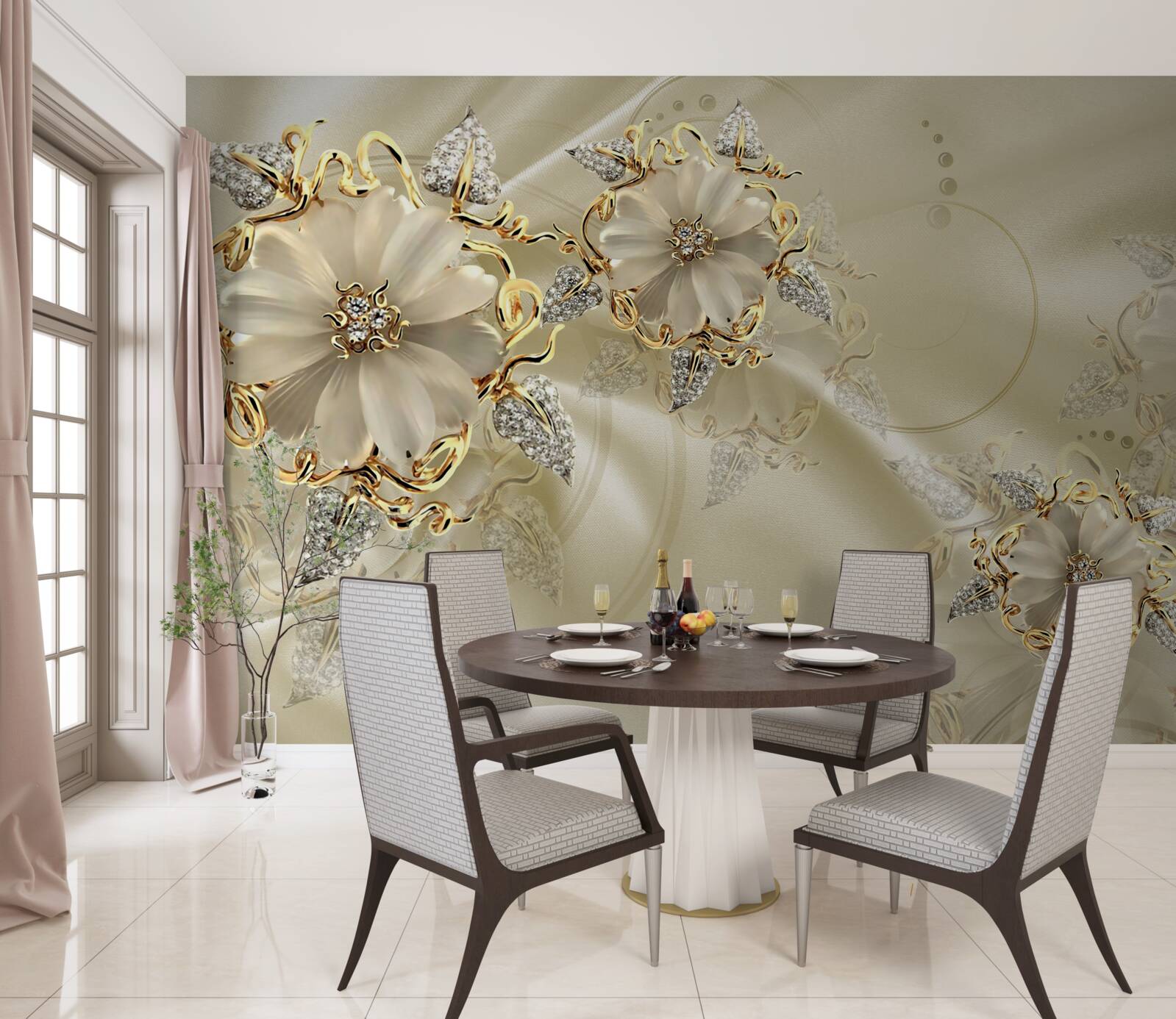 Fototapeta fascinujúca brošňa z drahých kovov