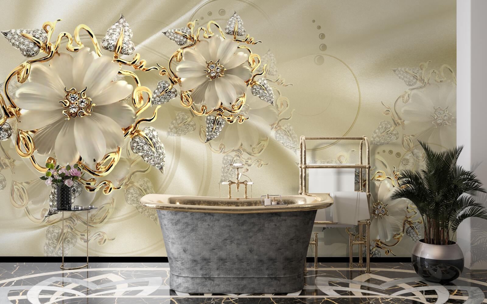 Fototapeta fascinujúca brošňa z drahých kovov