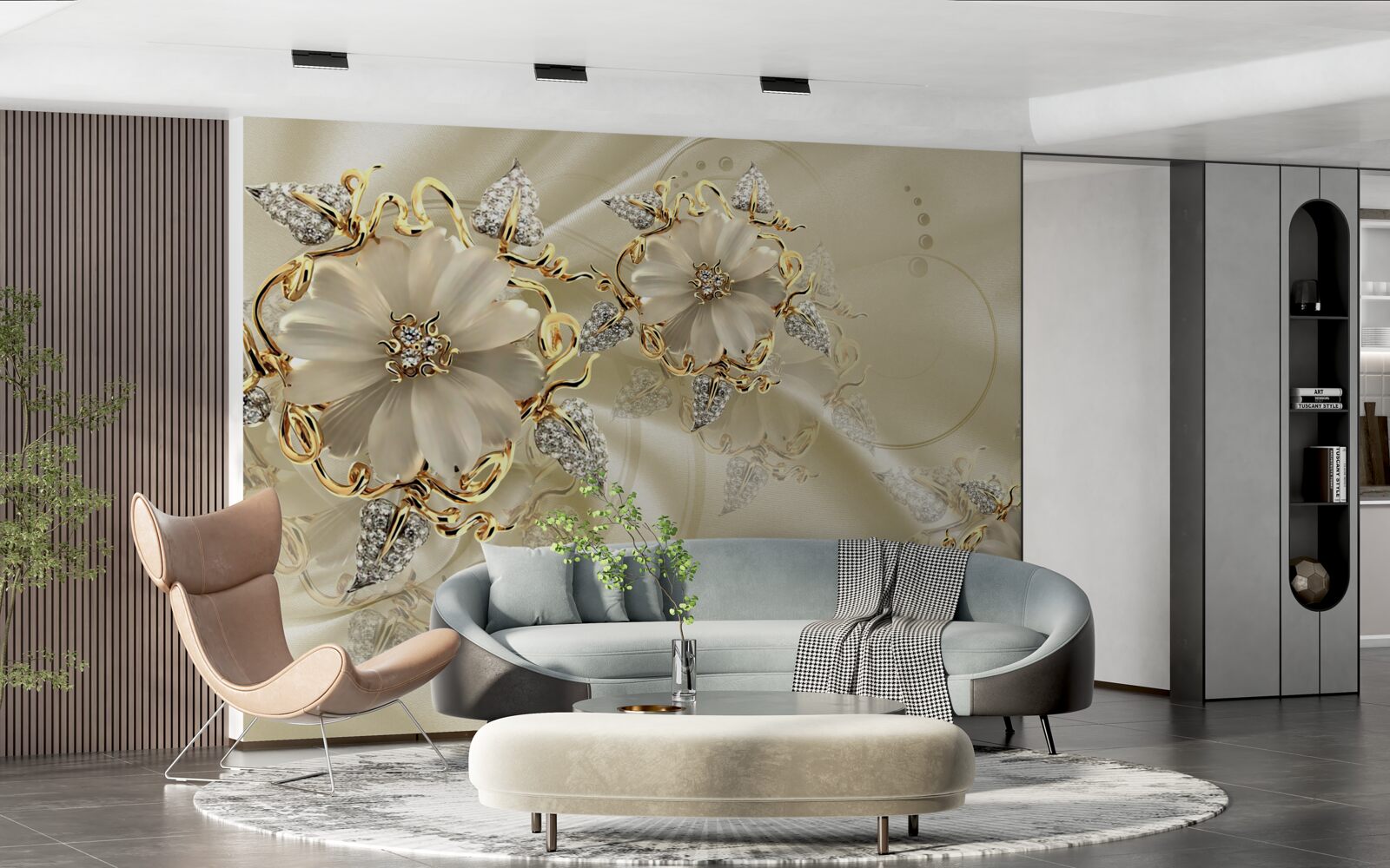 Fototapeta fascinujúca brošňa z drahých kovov