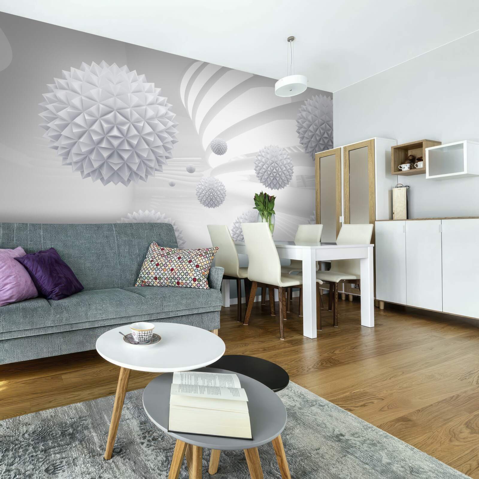 Fototapeta špicaté gule plávajúce beztiaže