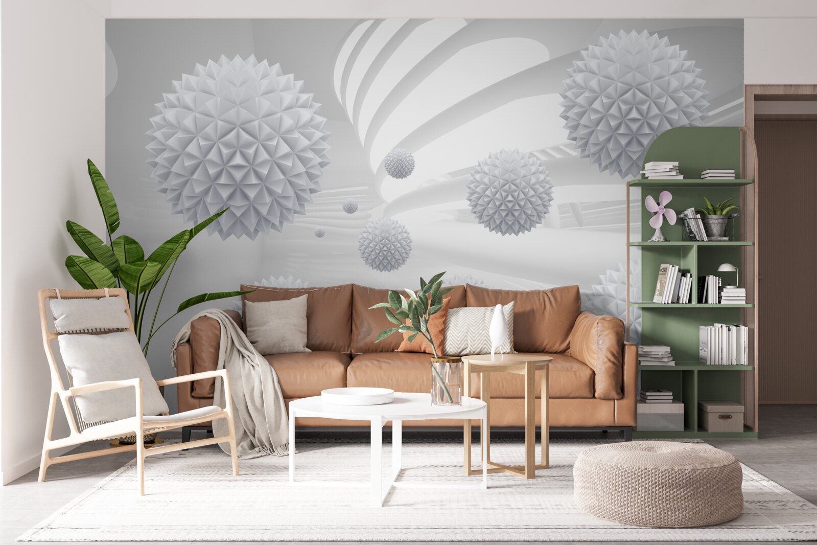 Fototapeta špicaté gule plávajúce beztiaže