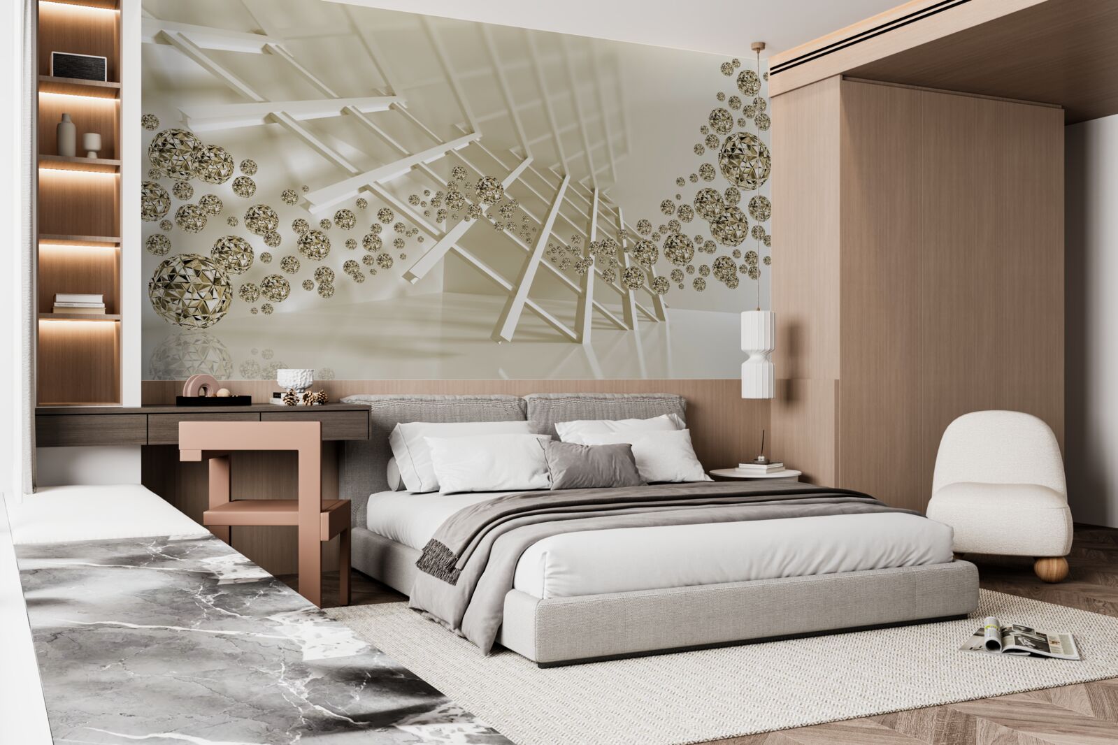 Fototapeta lopty s brilantným odrazom