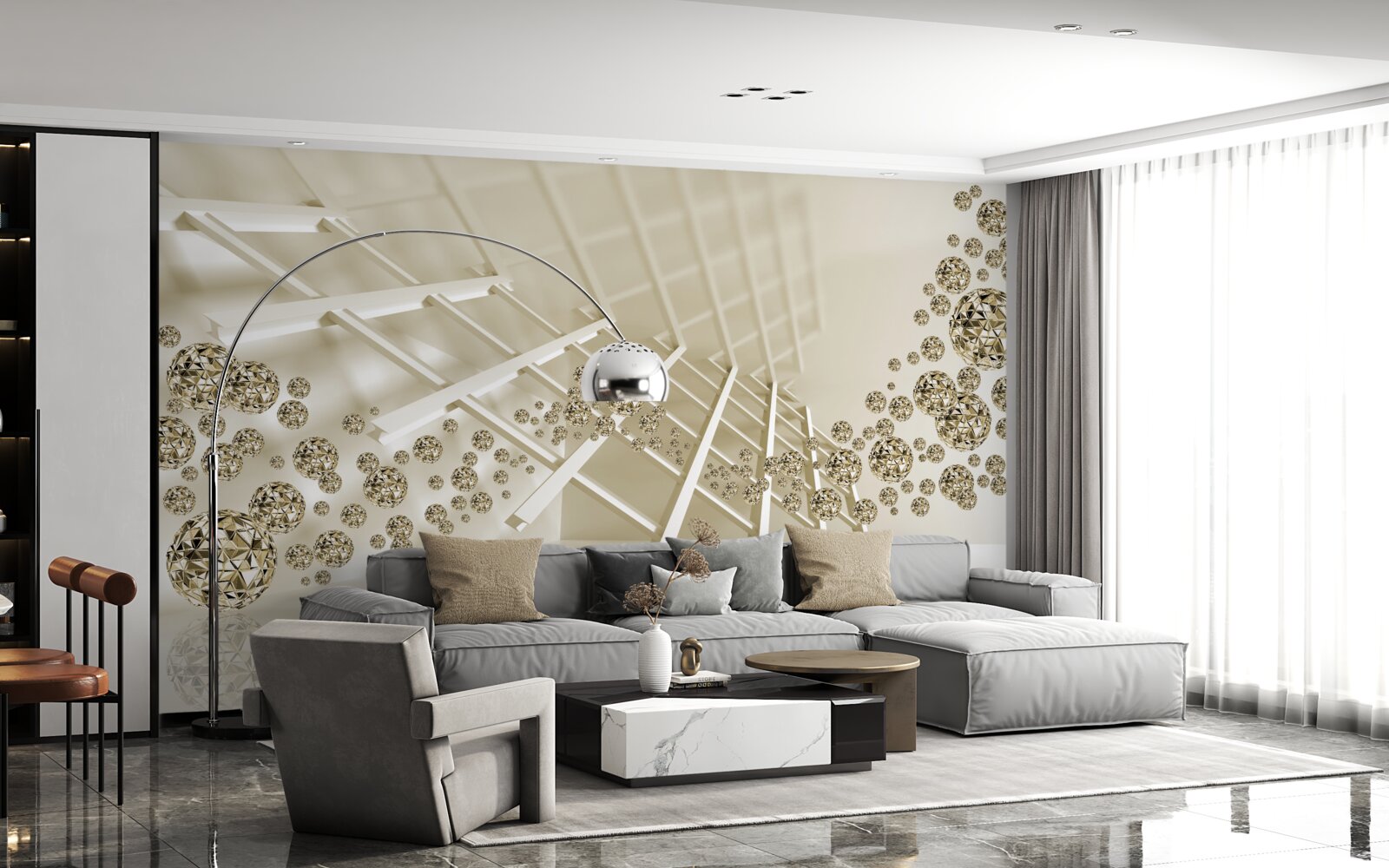 Fototapeta lopty s brilantným odrazom