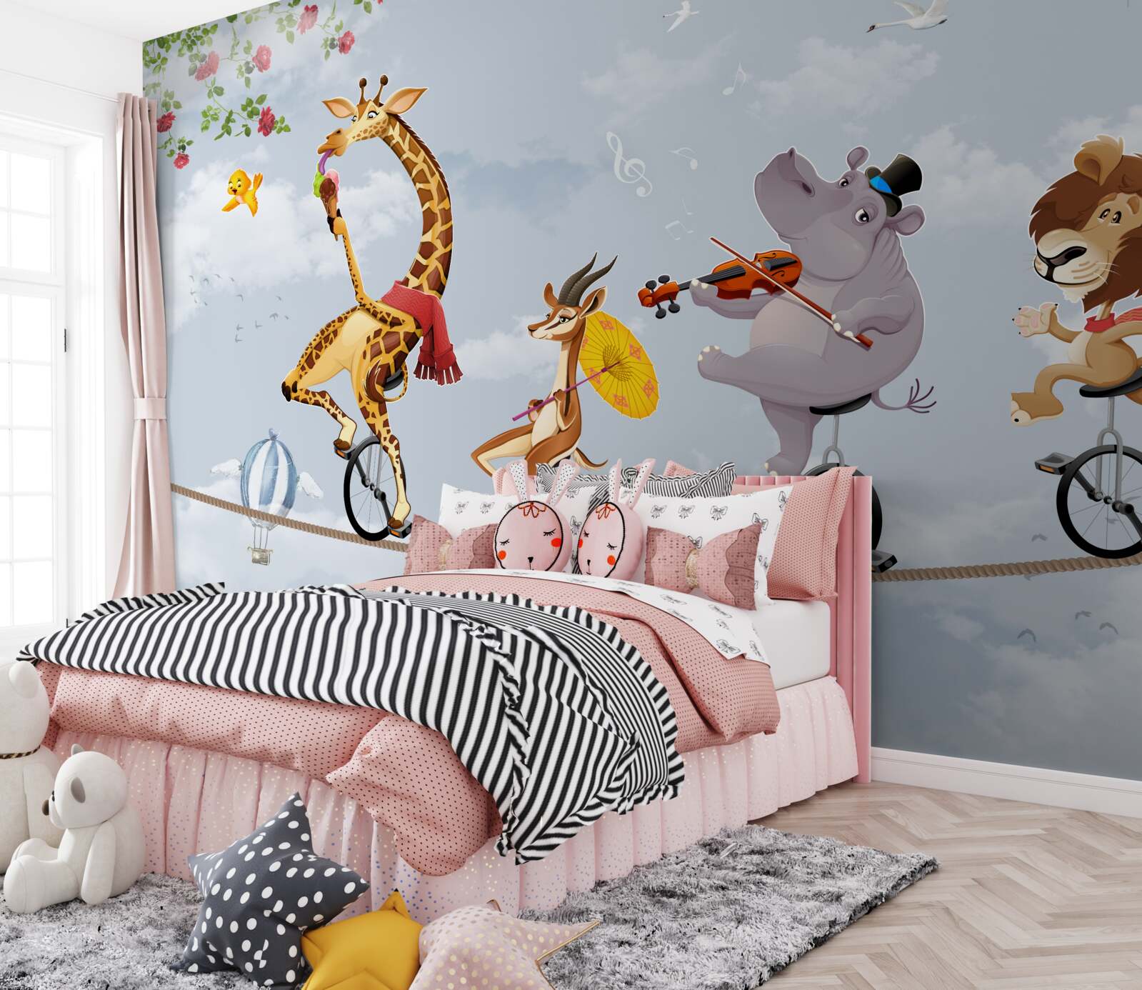 Fototapeta cirkusové zvieratá na lane