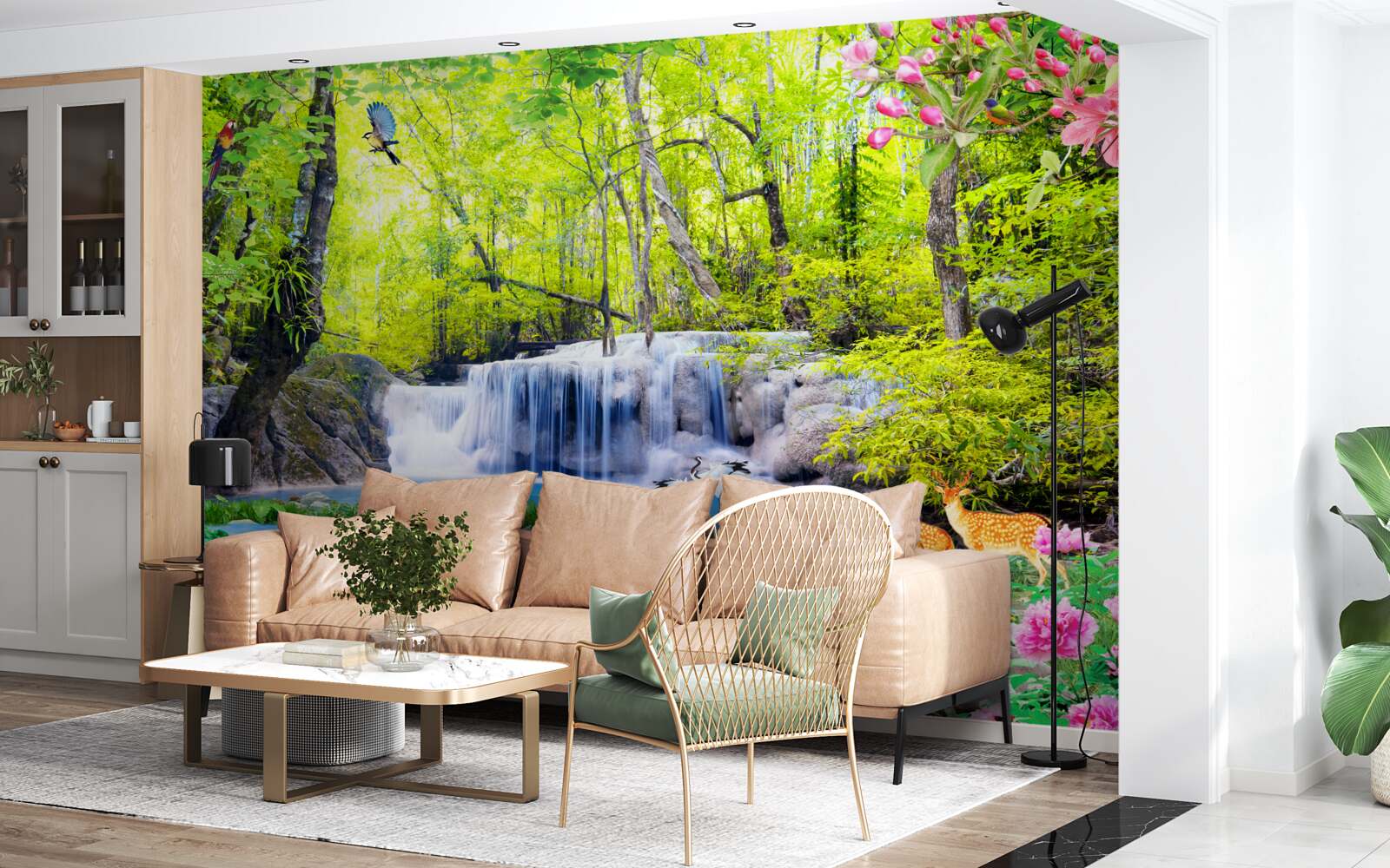 Fototapeta letný vodopád má čaro prírody