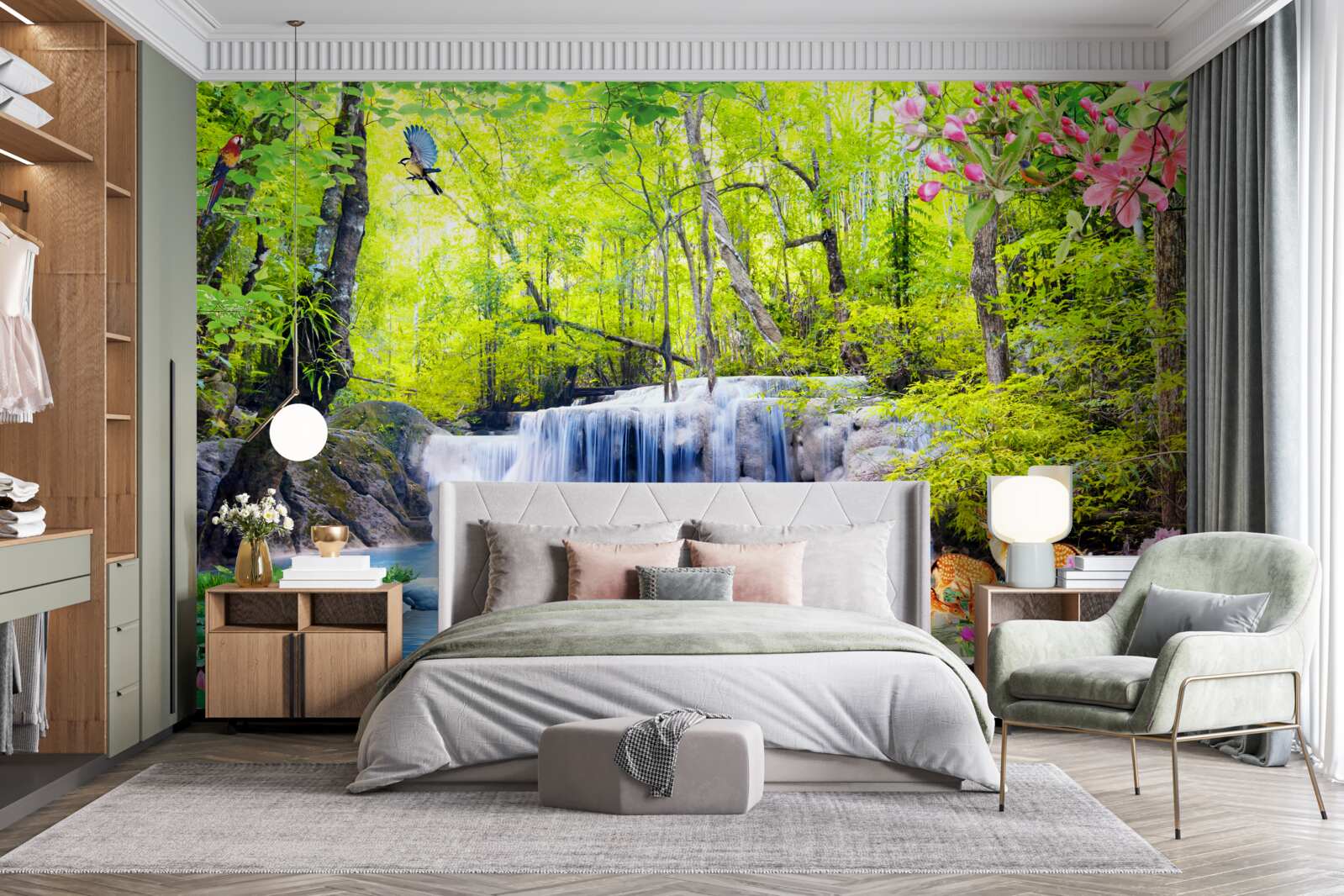 Fototapeta letný vodopád má čaro prírody