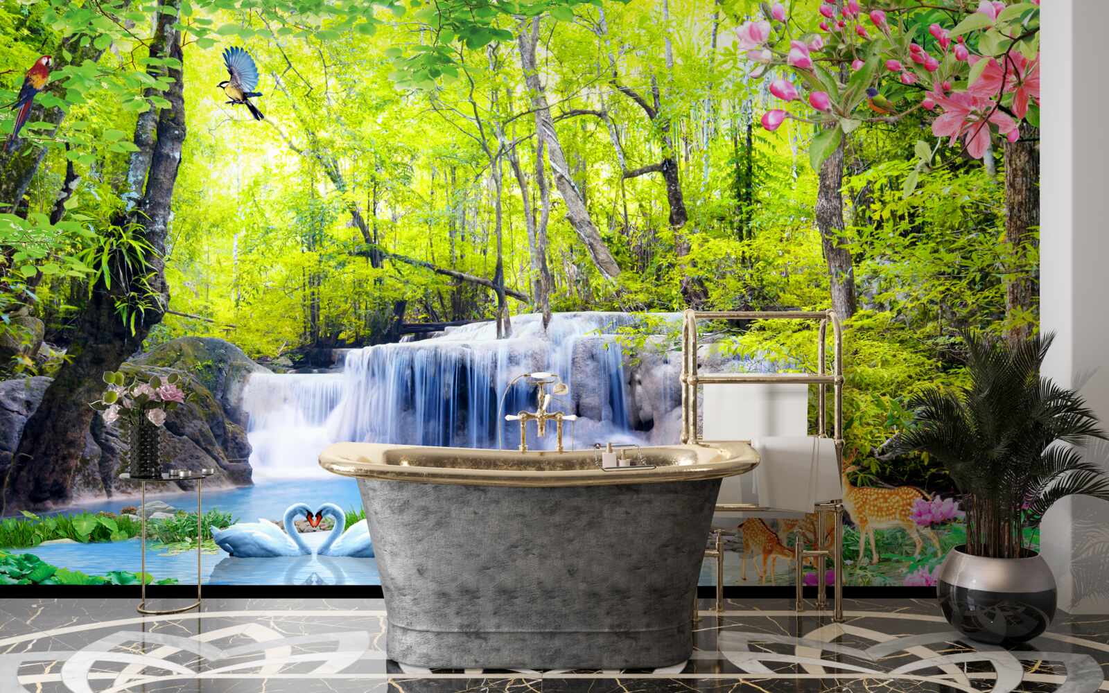 Fototapeta letný vodopád má čaro prírody