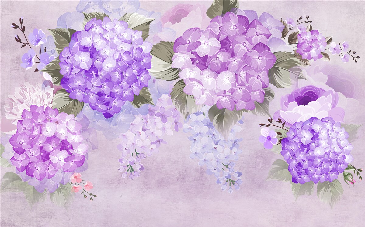 Fototapeta farebná kombinácia v odtieňoch fialovej