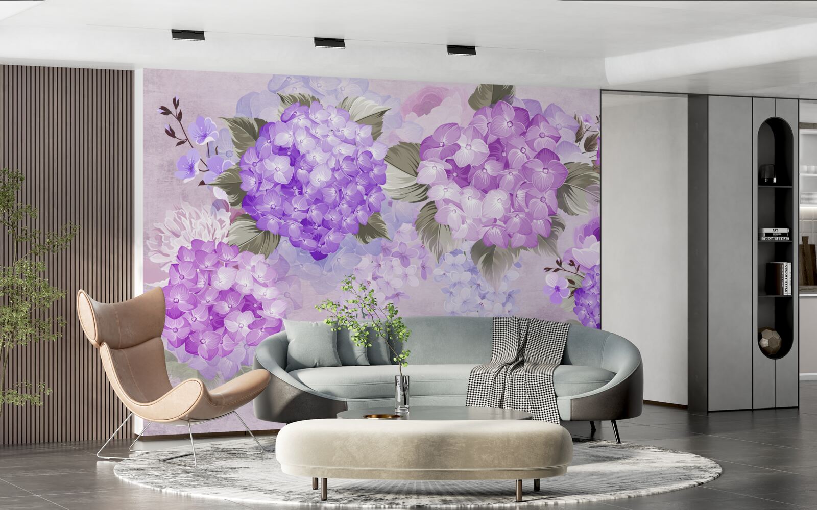 Fototapeta farebná kombinácia v odtieňoch fialovej