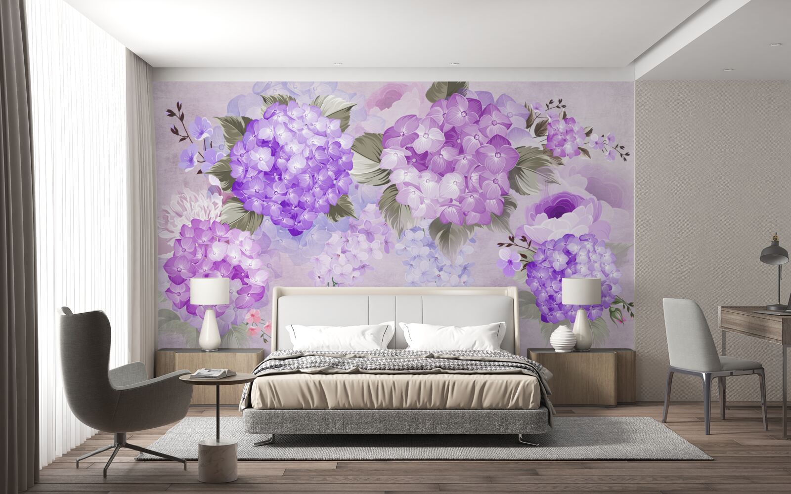 Fototapeta farebná kombinácia v odtieňoch fialovej