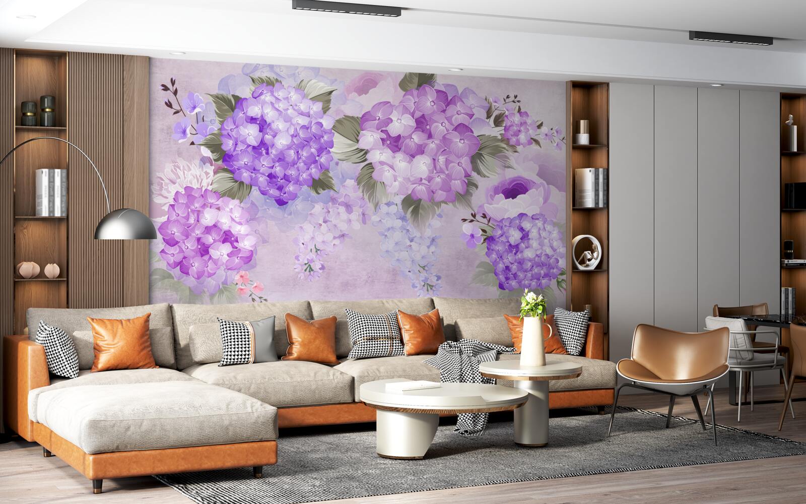 Fototapeta farebná kombinácia v odtieňoch fialovej