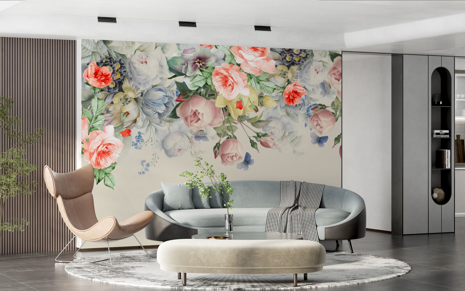 Fototapeta oslnivá rozmanitosť kvetinového papiera