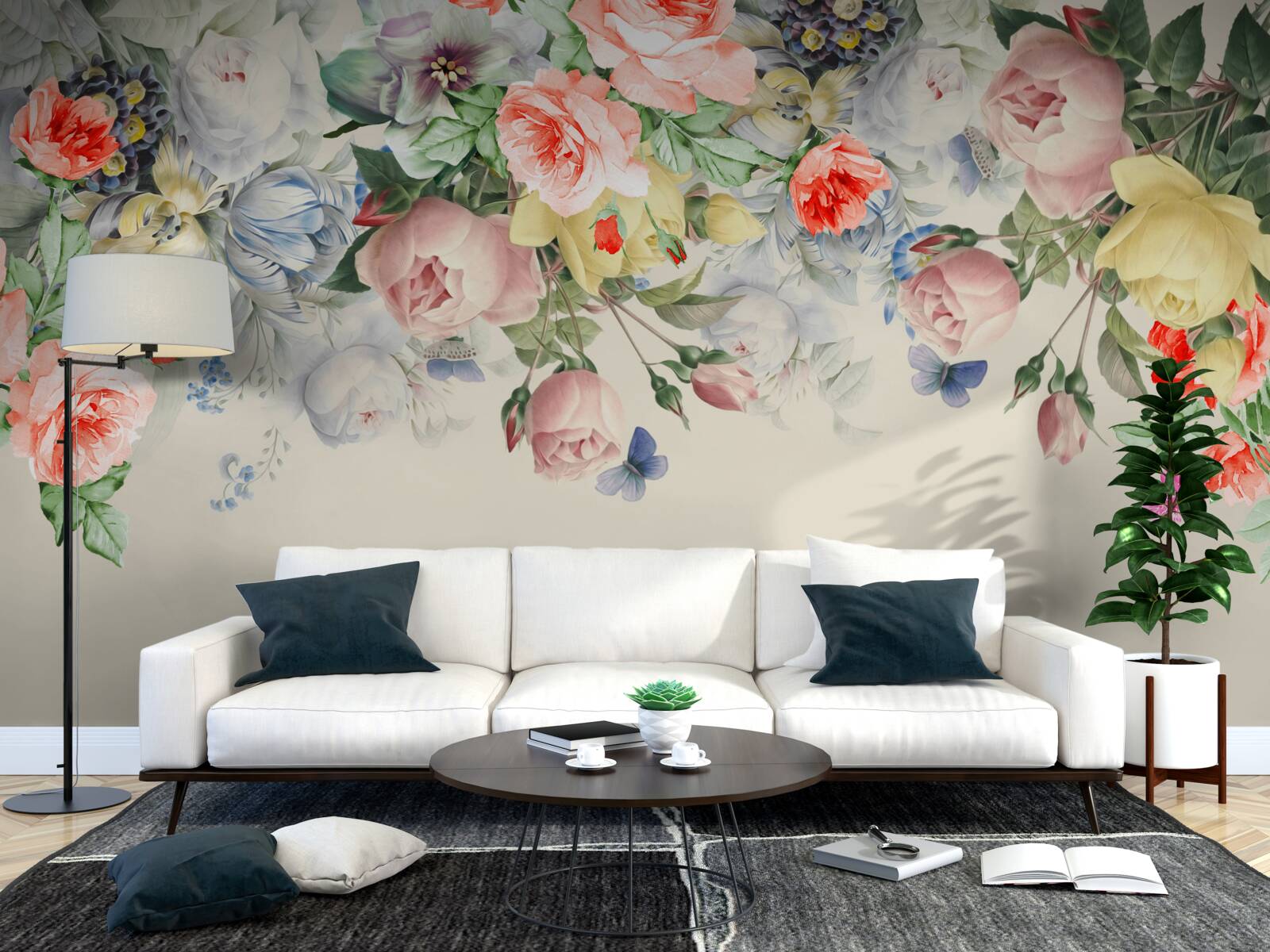 Fototapeta oslnivá rozmanitosť kvetinového papiera