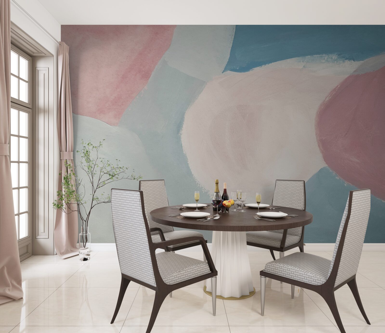 Fototapeta bledé farebné škvrny