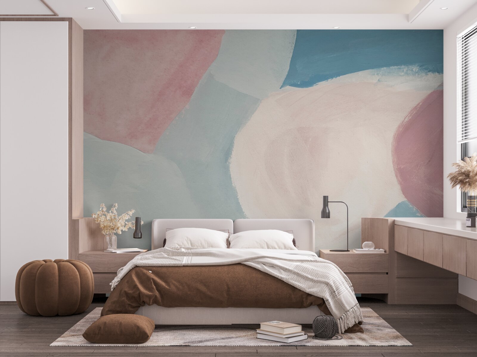 Fototapeta bledé farebné škvrny