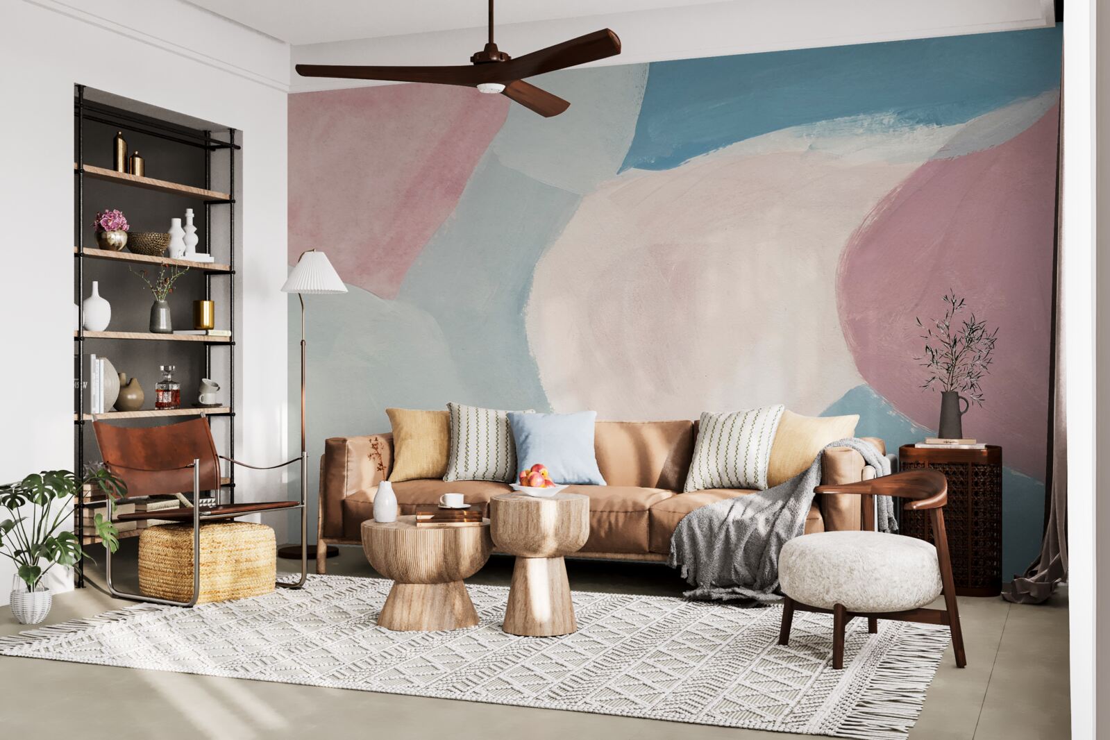 Fototapeta bledé farebné škvrny