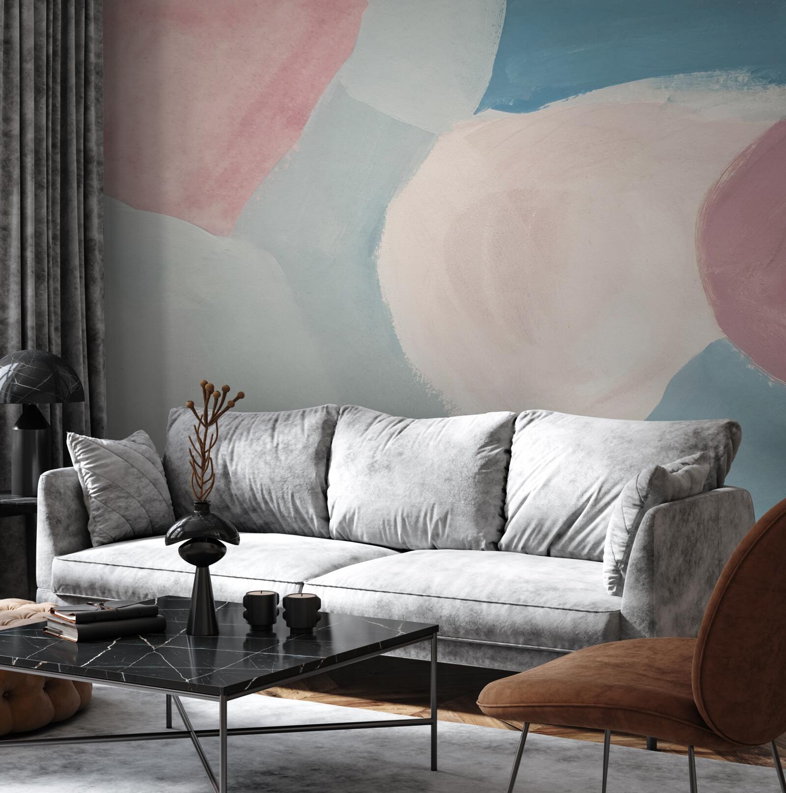 Fototapeta bledé farebné škvrny