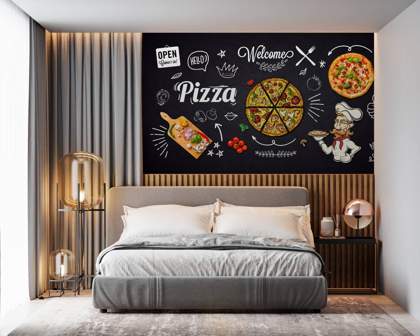 Fototapeta variť s pizzou