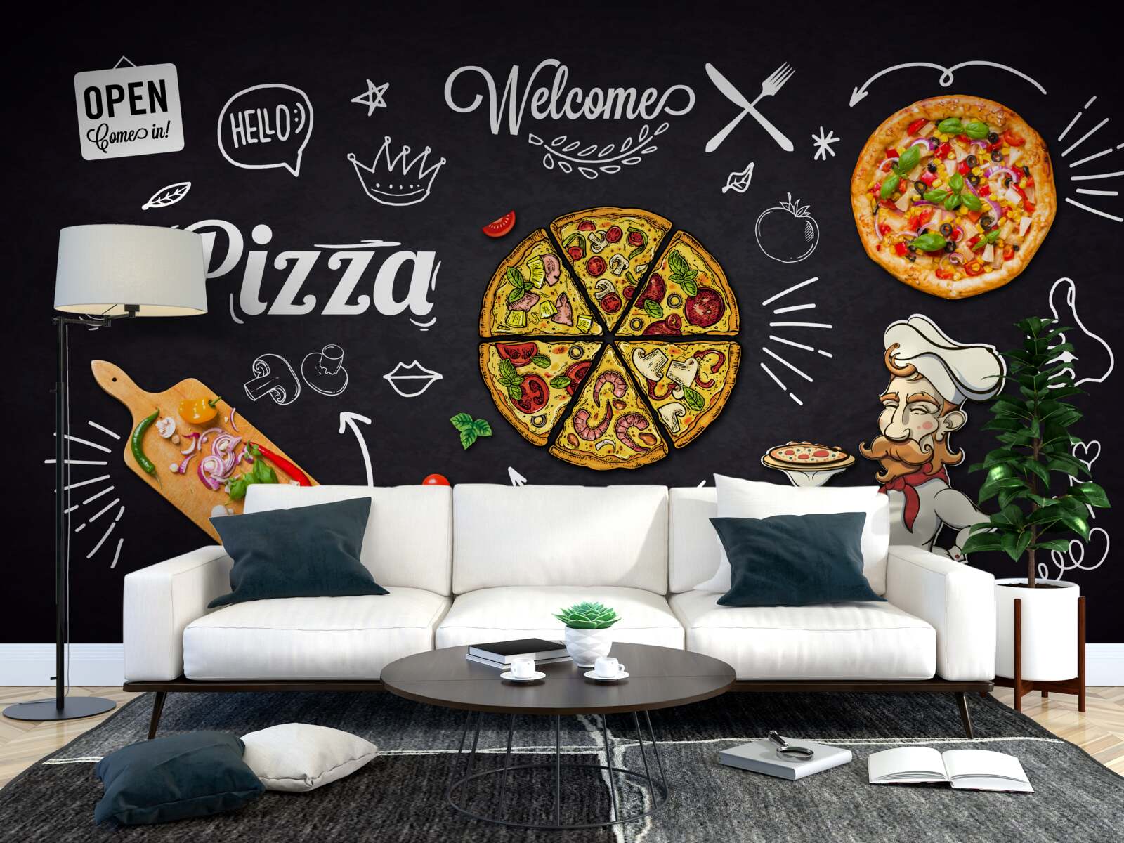 Fototapeta variť s pizzou