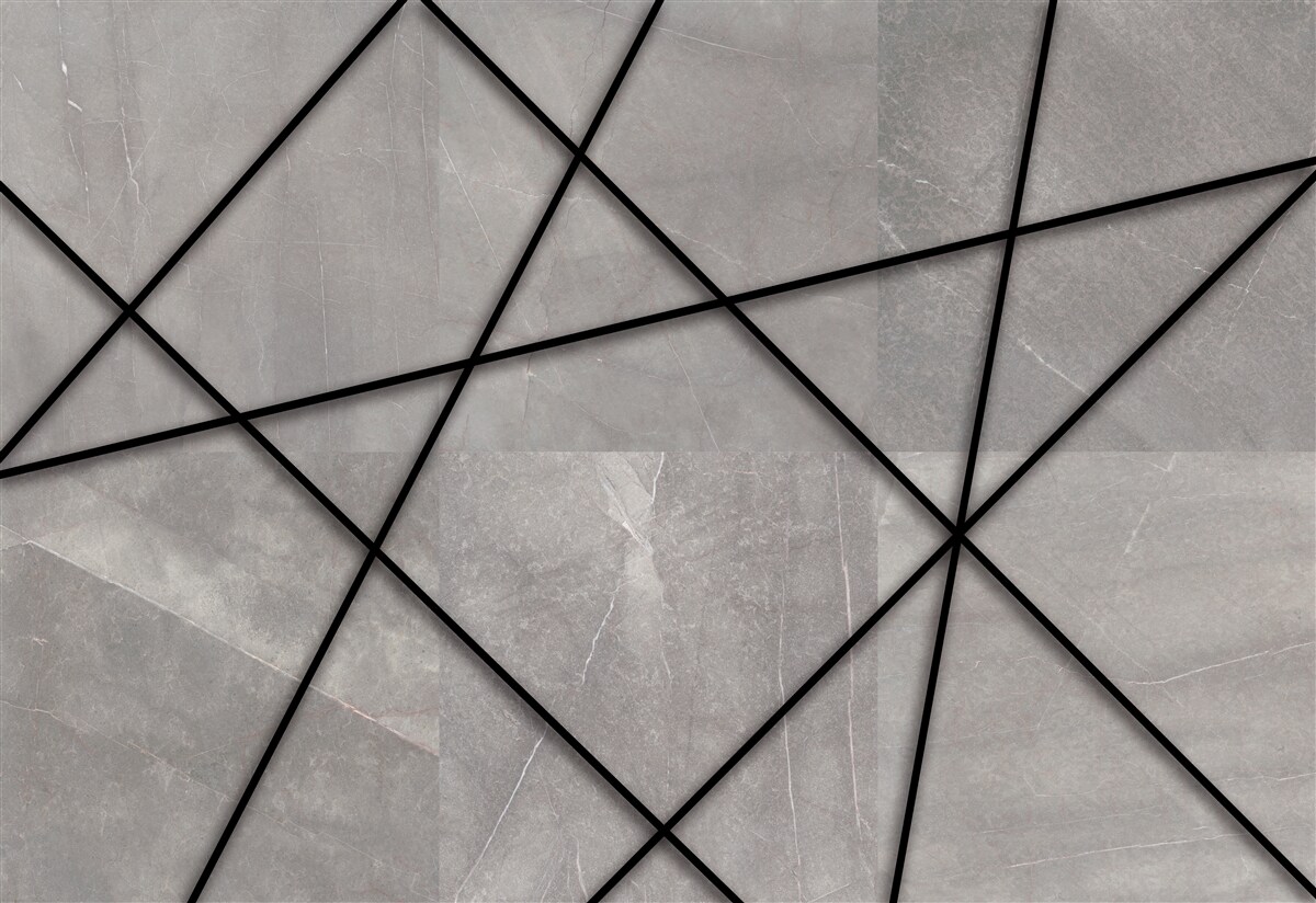 Fototapeta čierne obrysy na sivom pozadí