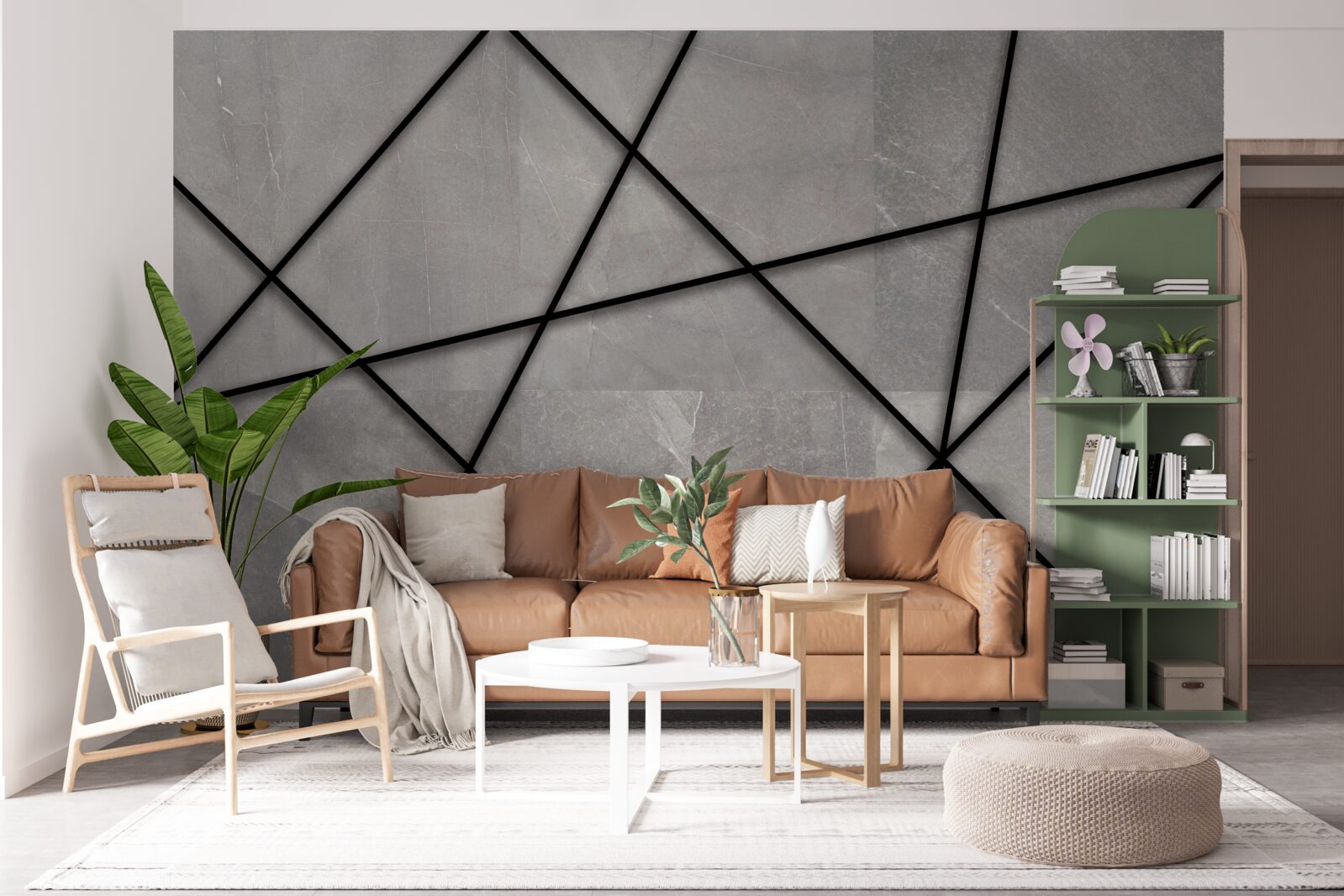 Fototapeta čierne obrysy na sivom pozadí