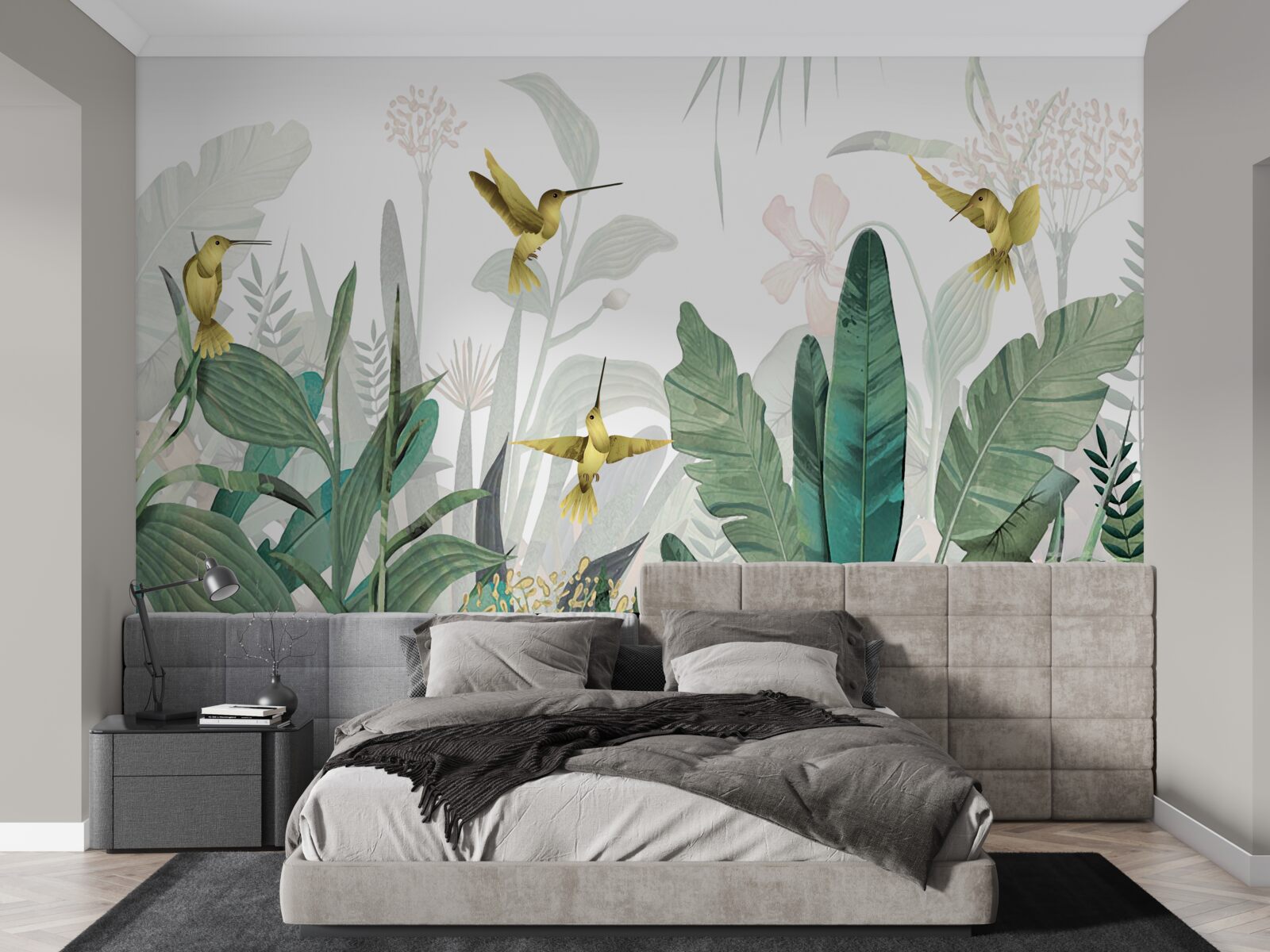 Fototapeta skupina kolibríkov v trópoch