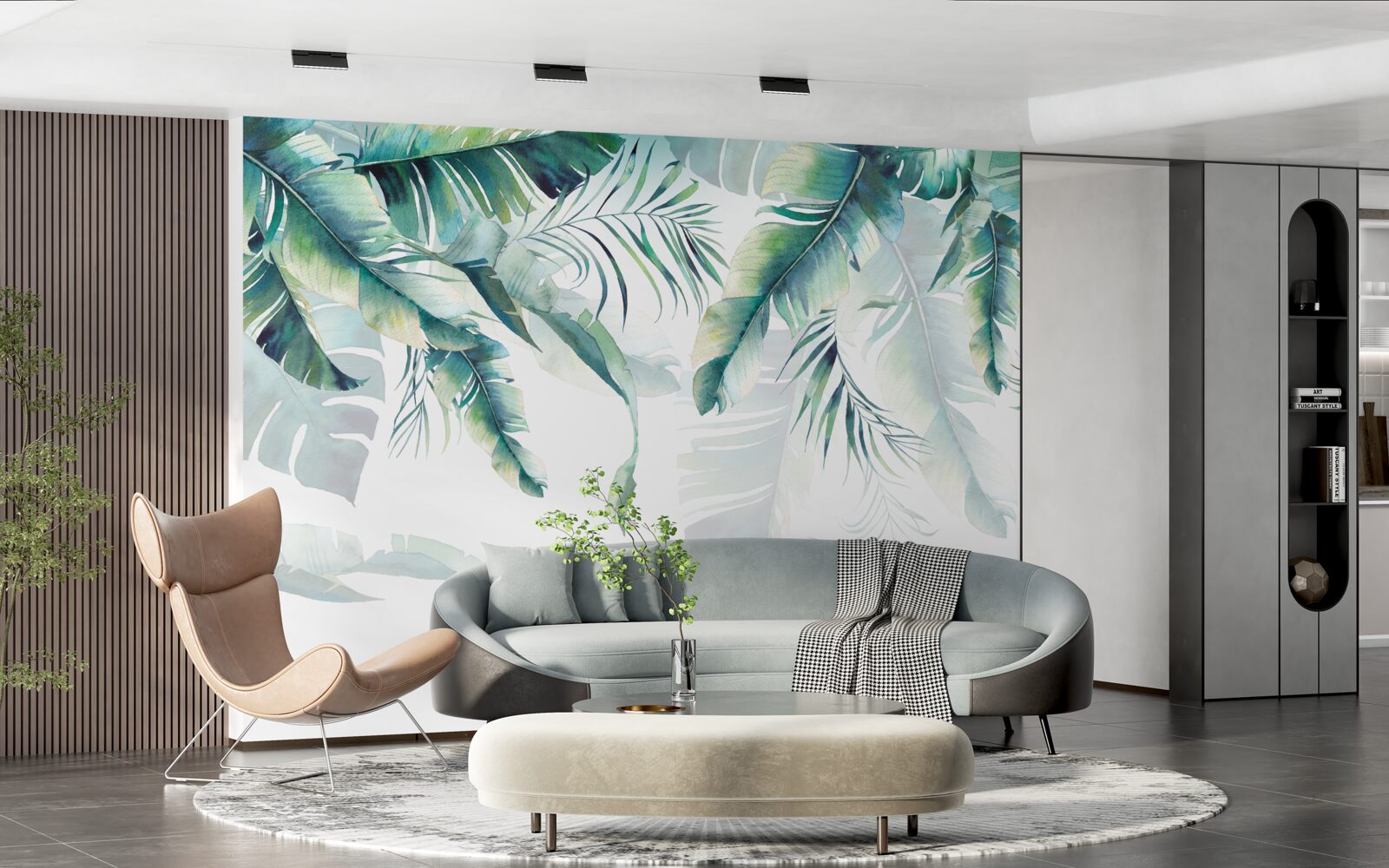 Fototapeta tropické zelené listy